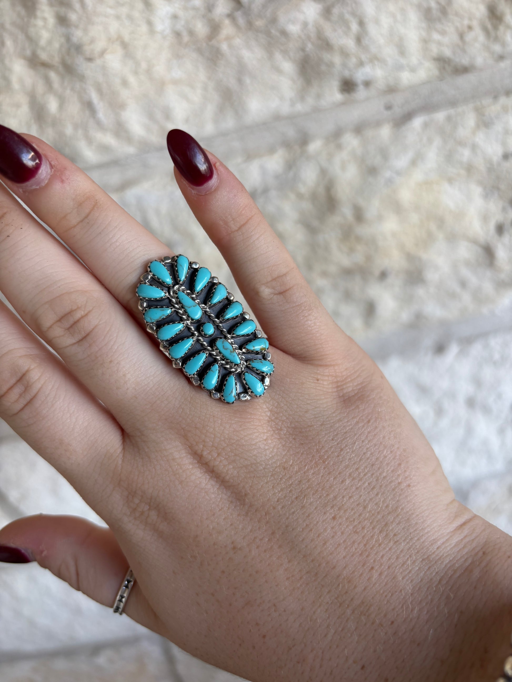 Myra Benally Cluster Ring Size 6.5
