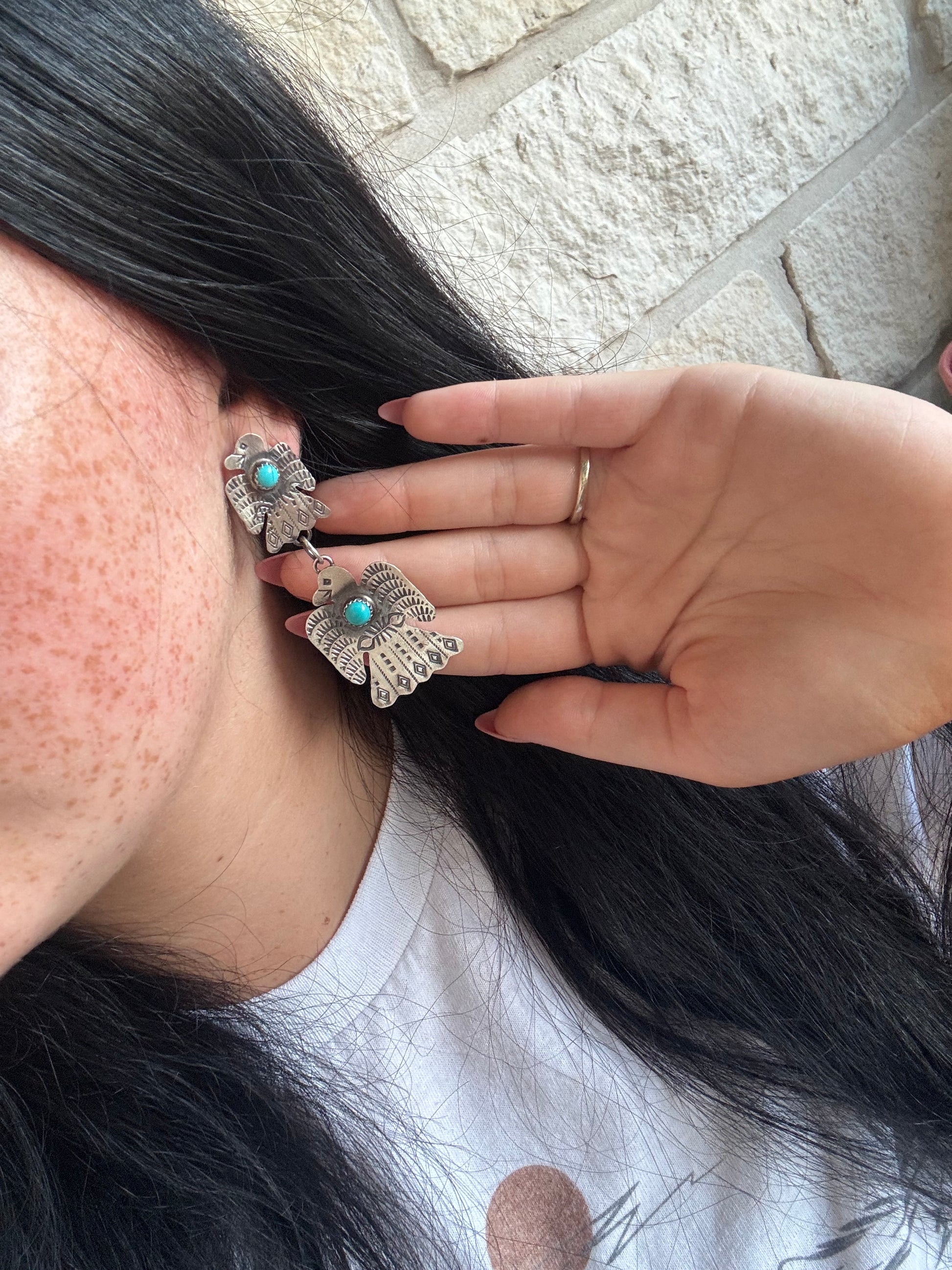 Tim Yazzie Thunderbird Earrings