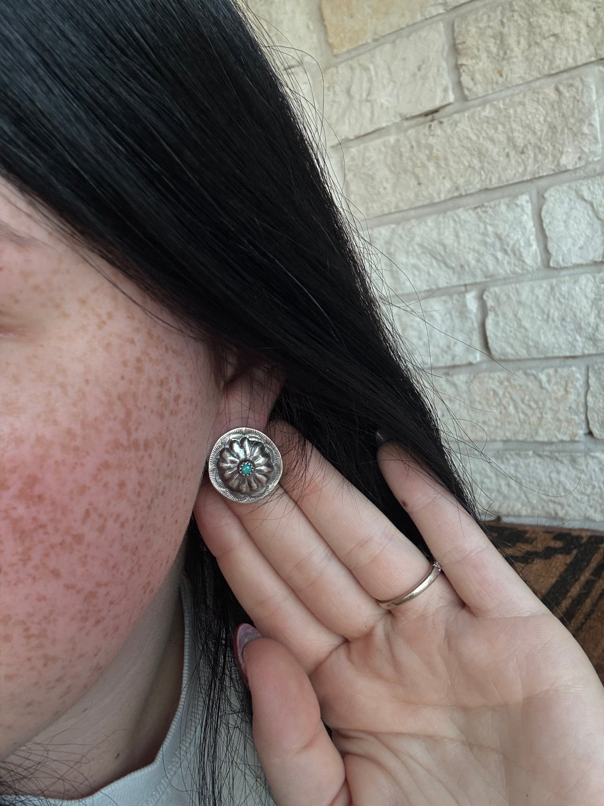 Joan Begay Concho Studs
