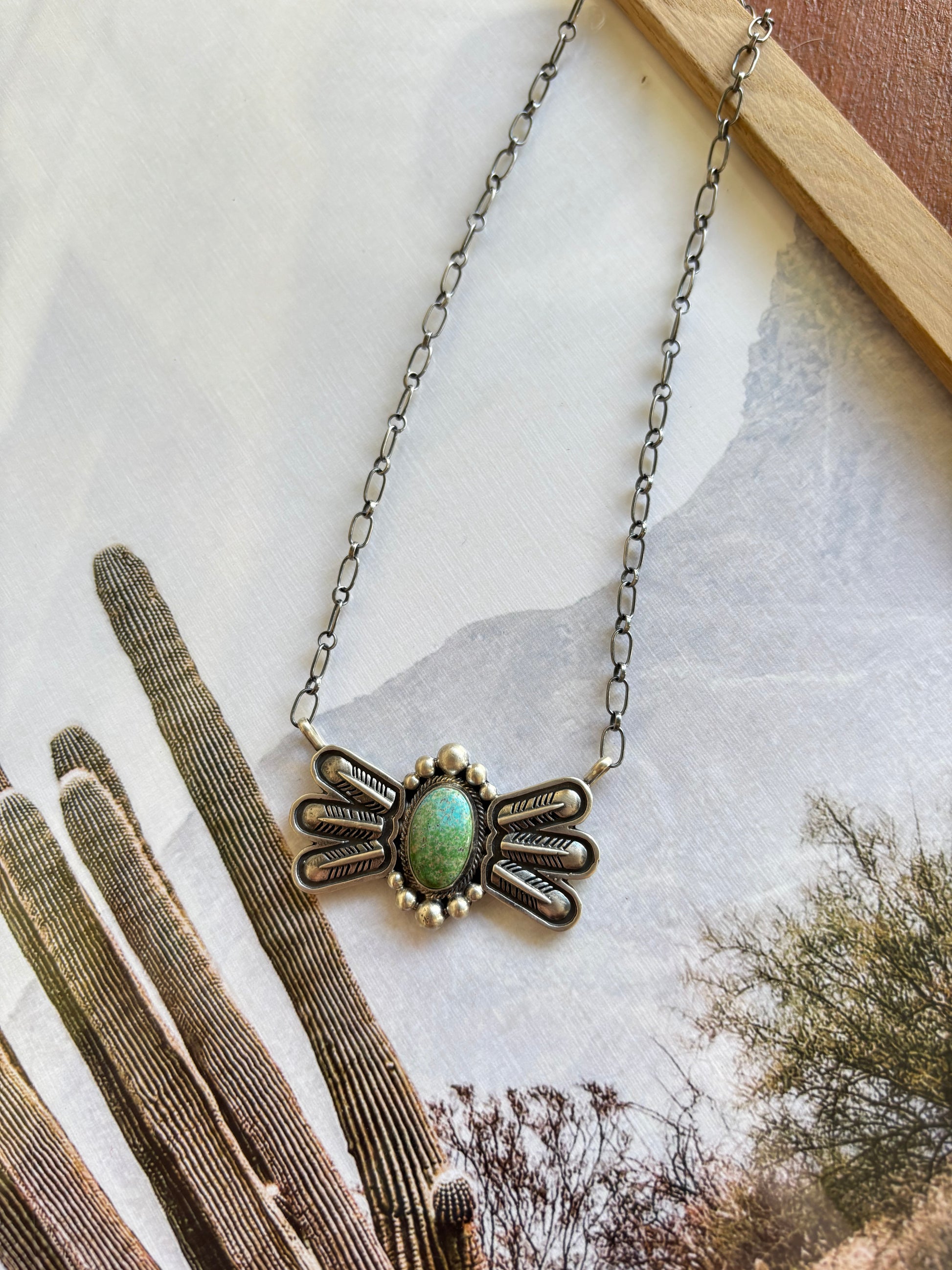 Verley Betone Sonoran Gold Feather Necklace