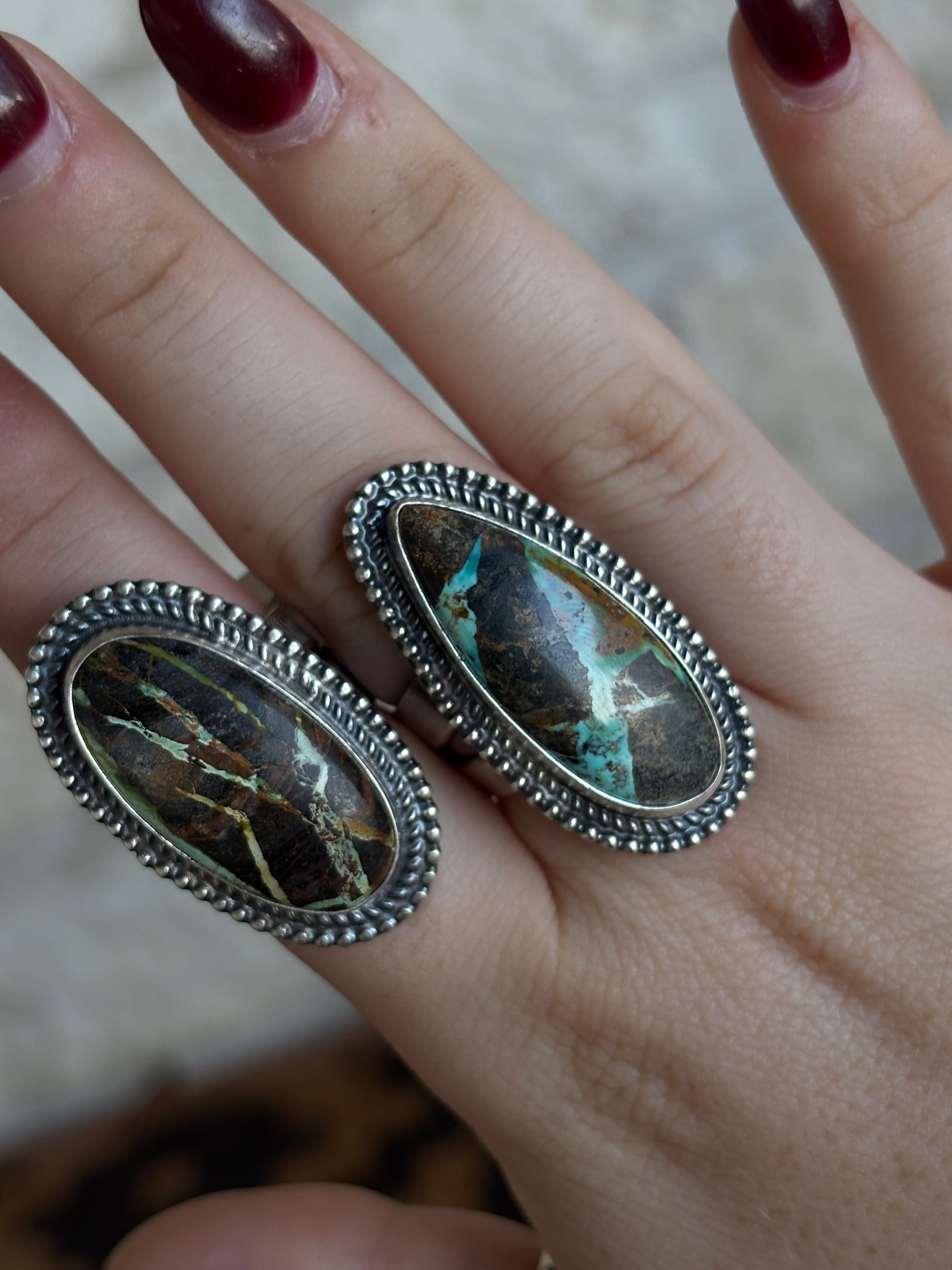 Tillie John Black Jack Ring Size 8 & 8.5