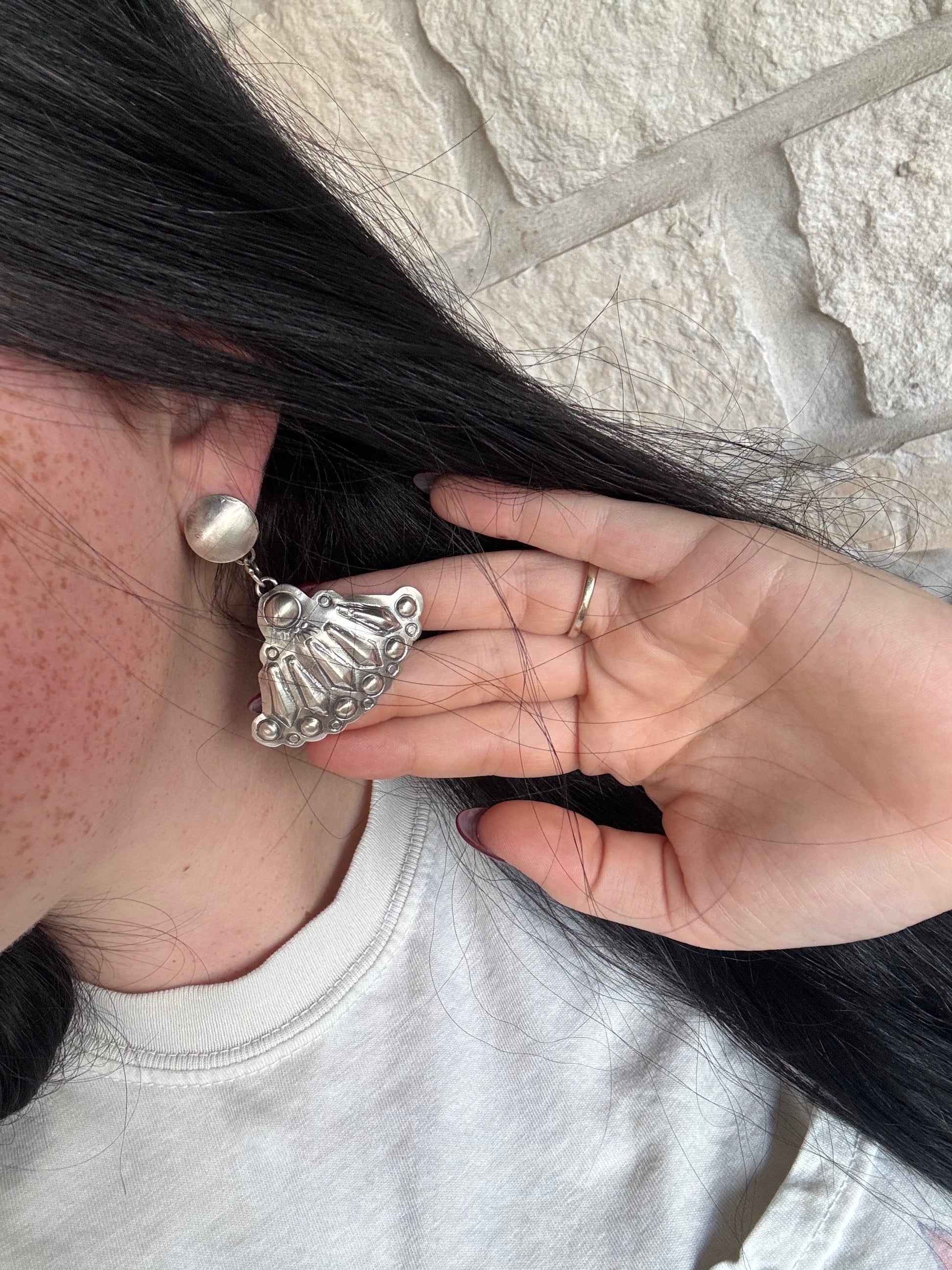 Gabriele Yazzie Sterling Earrings