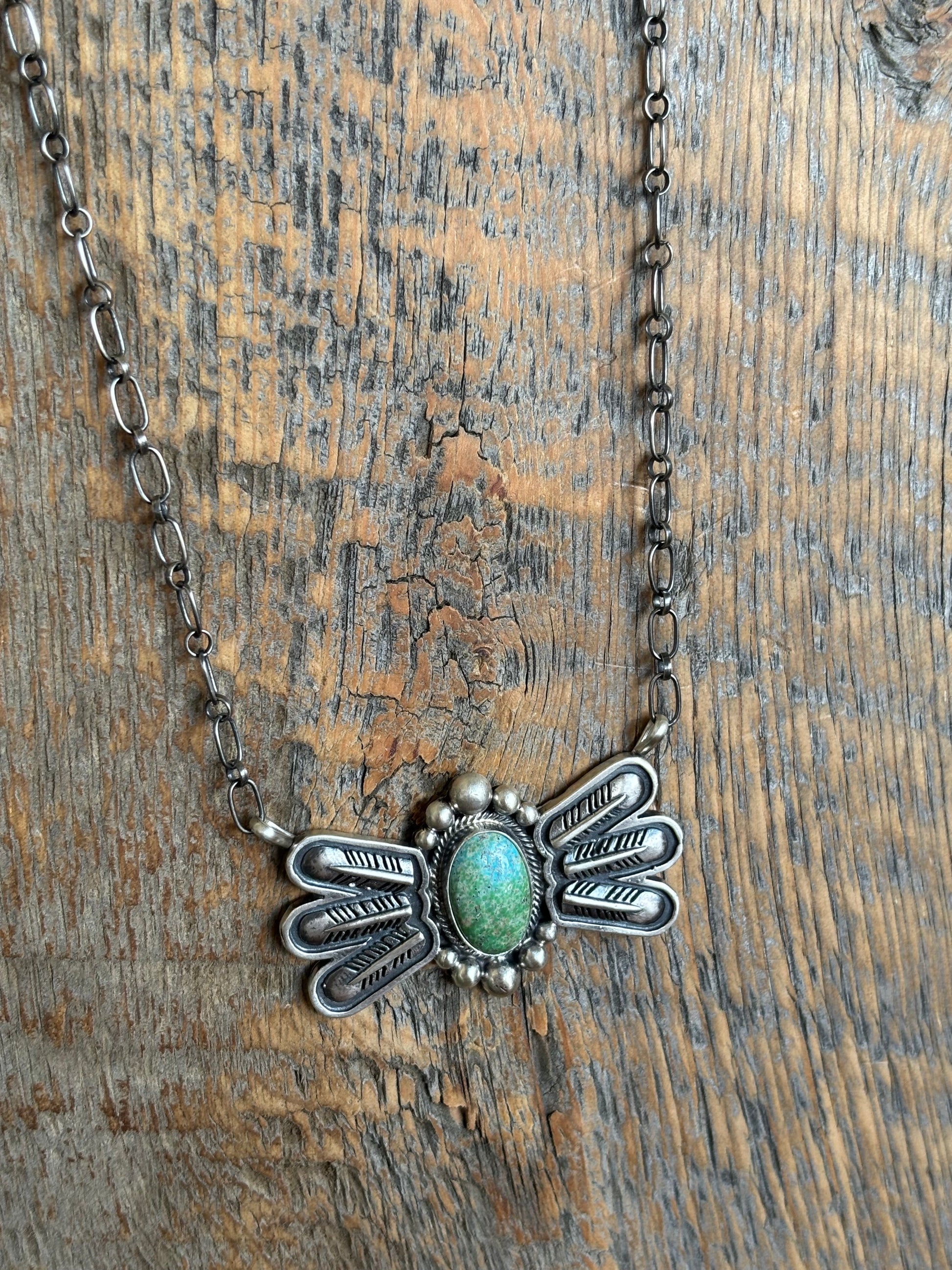 Verley Betone Sonoran Gold Feather Necklace