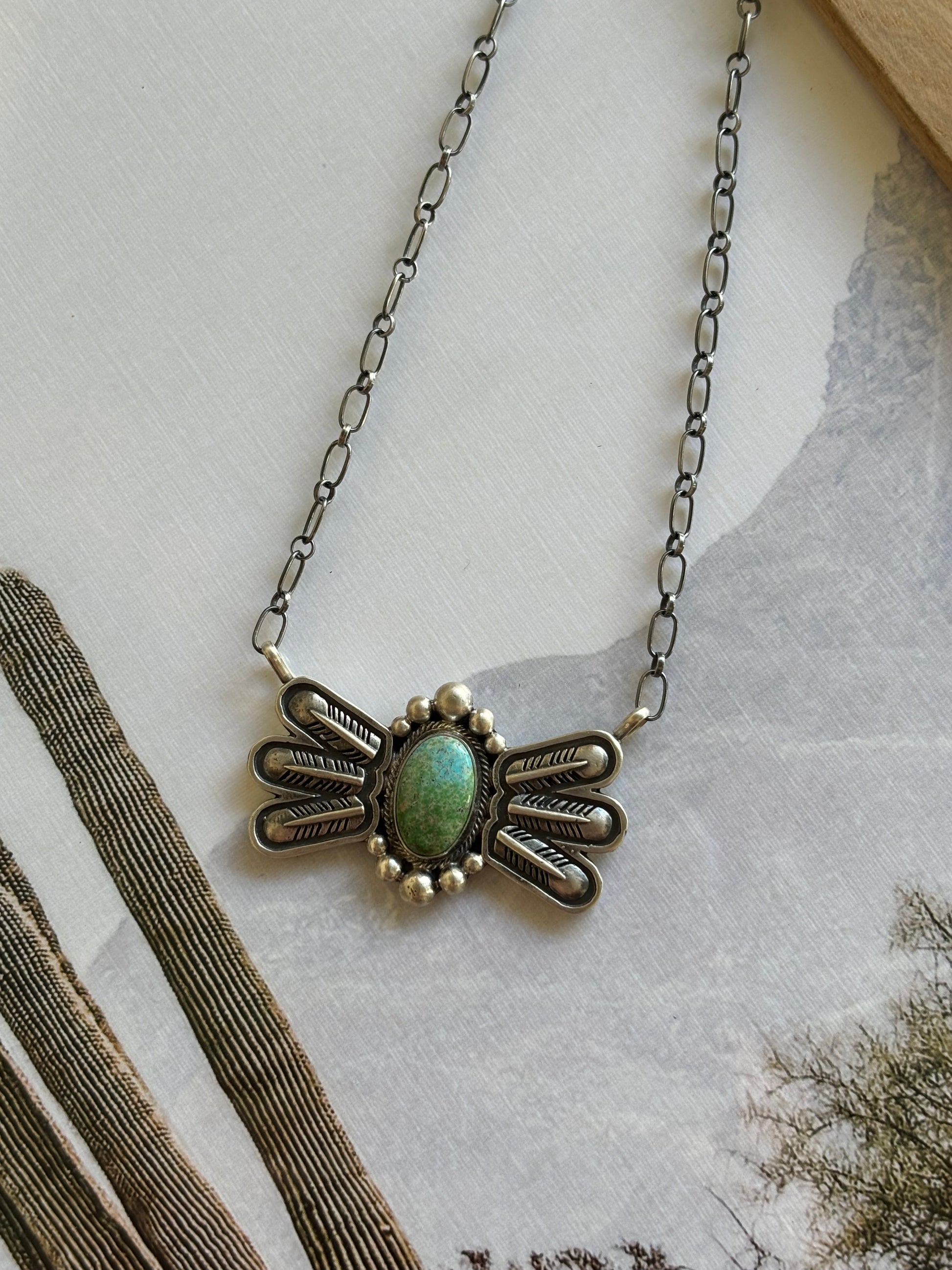 Verley Betone Sonoran Gold Feather Necklace