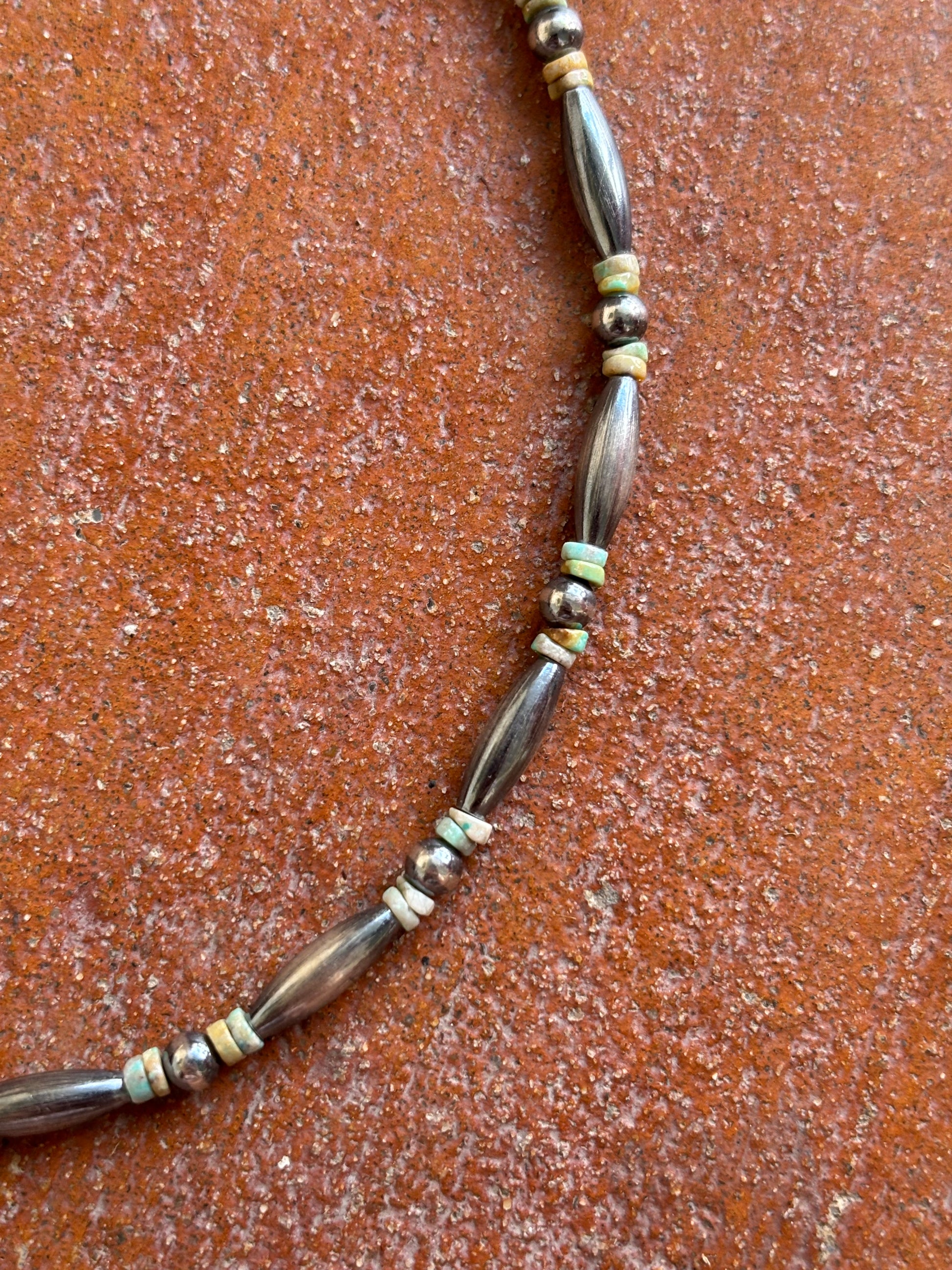 Turquoise & Torpedo Pearl Necklace