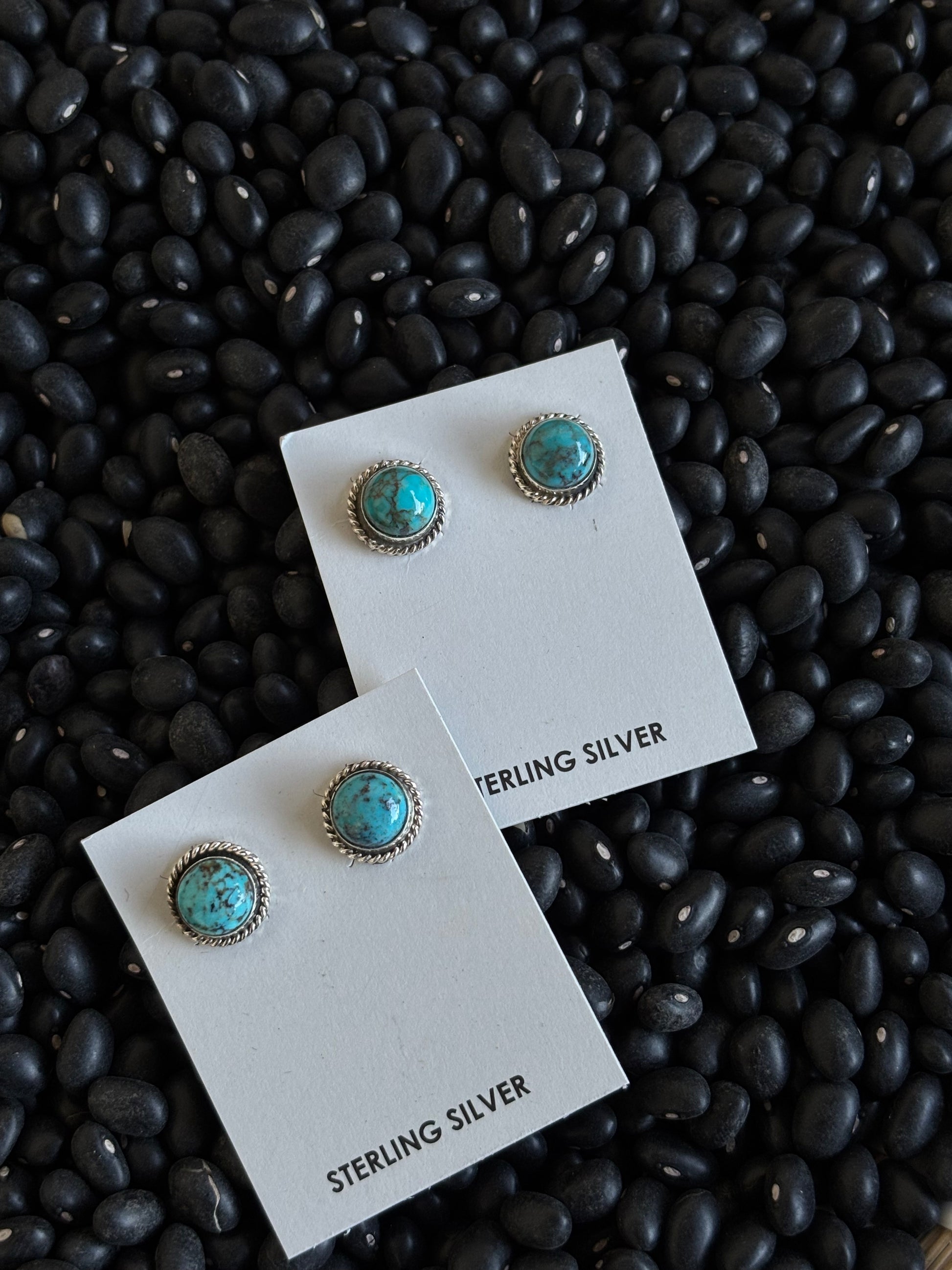 Esther White Turquoise Creek Studs