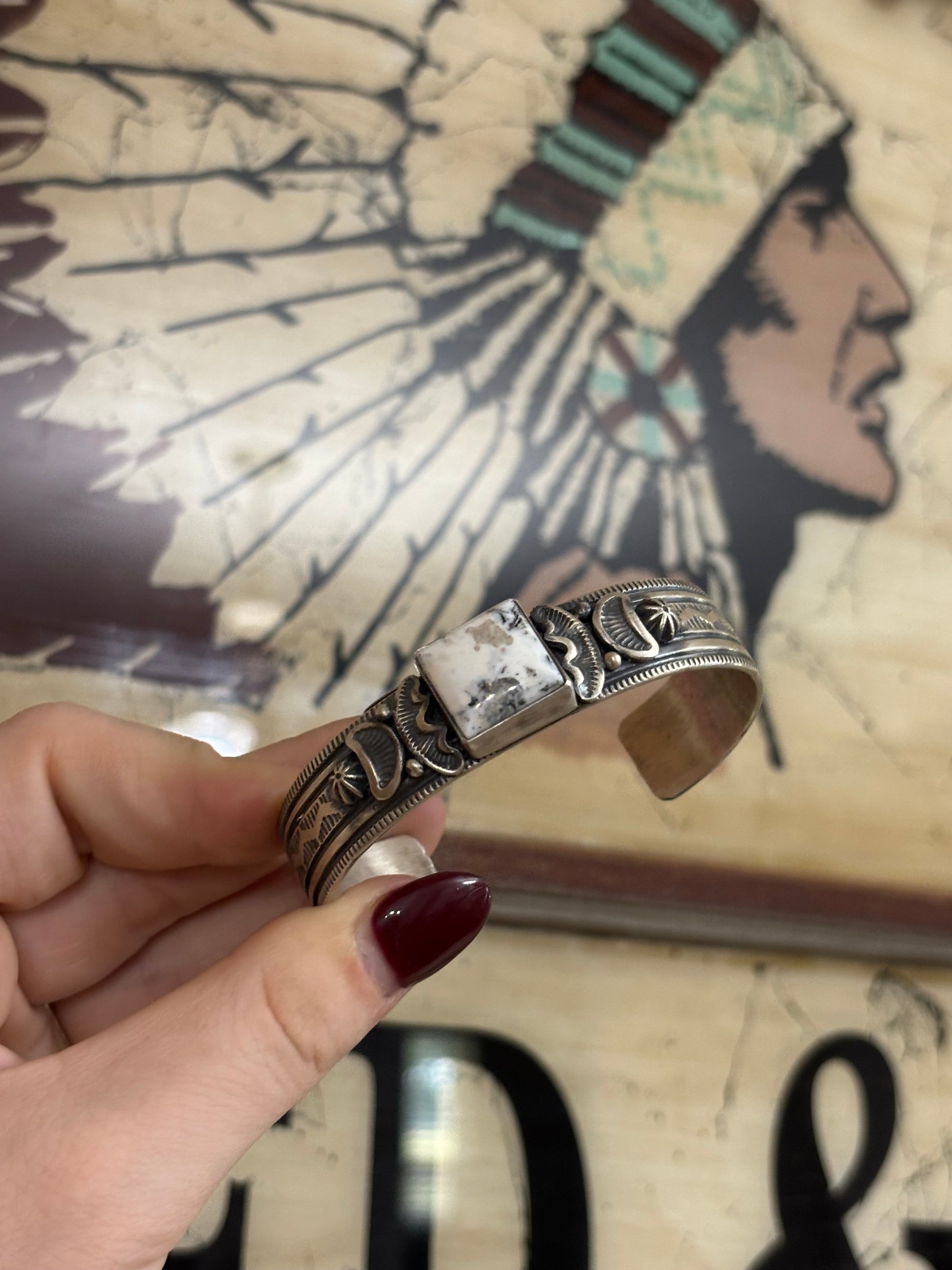 Francis Yazzie White Buffalo Cuff