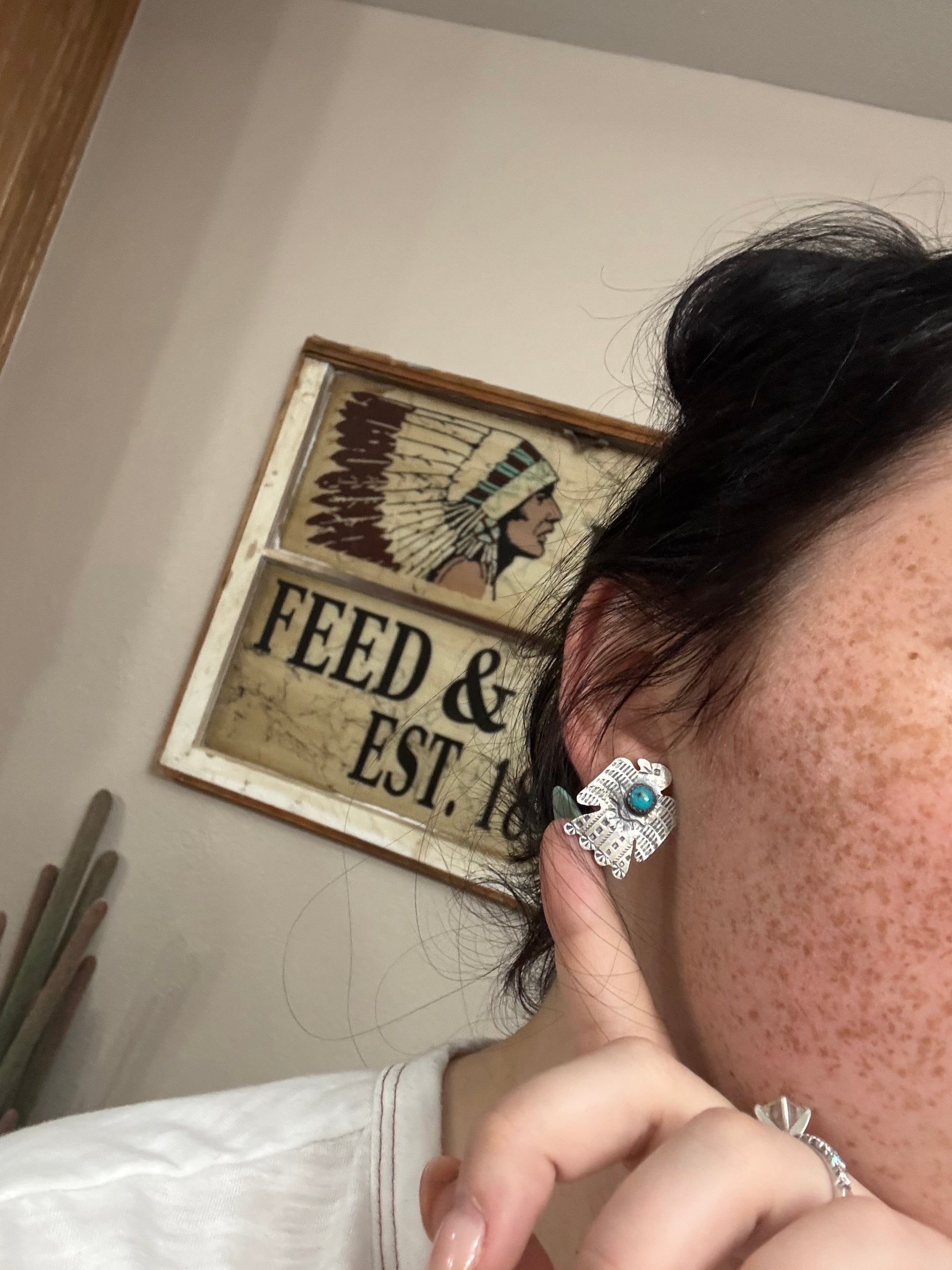 Tim Yazzie Thunderbird Studs