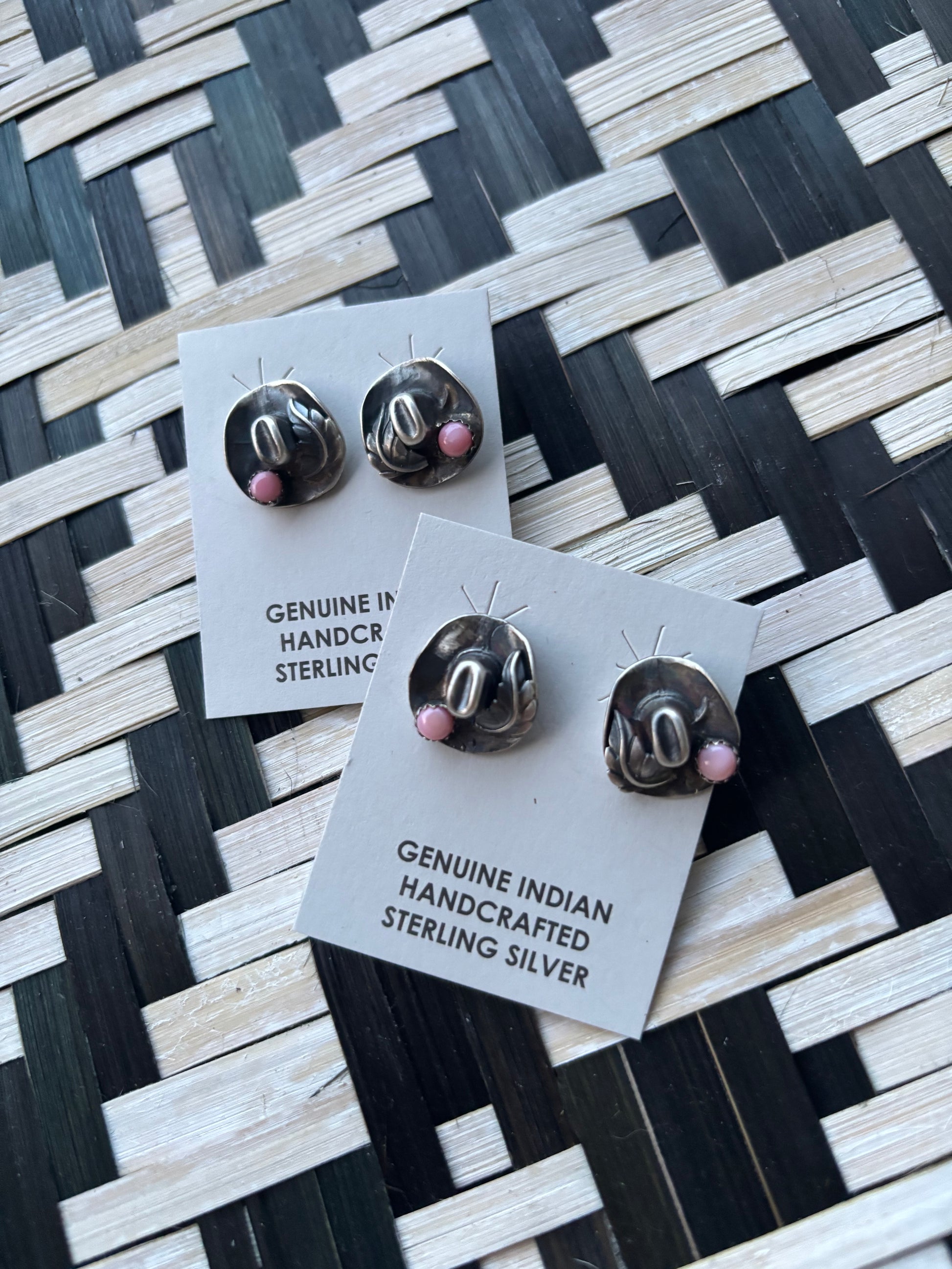 Pink Conch Cowboy Hat Studs