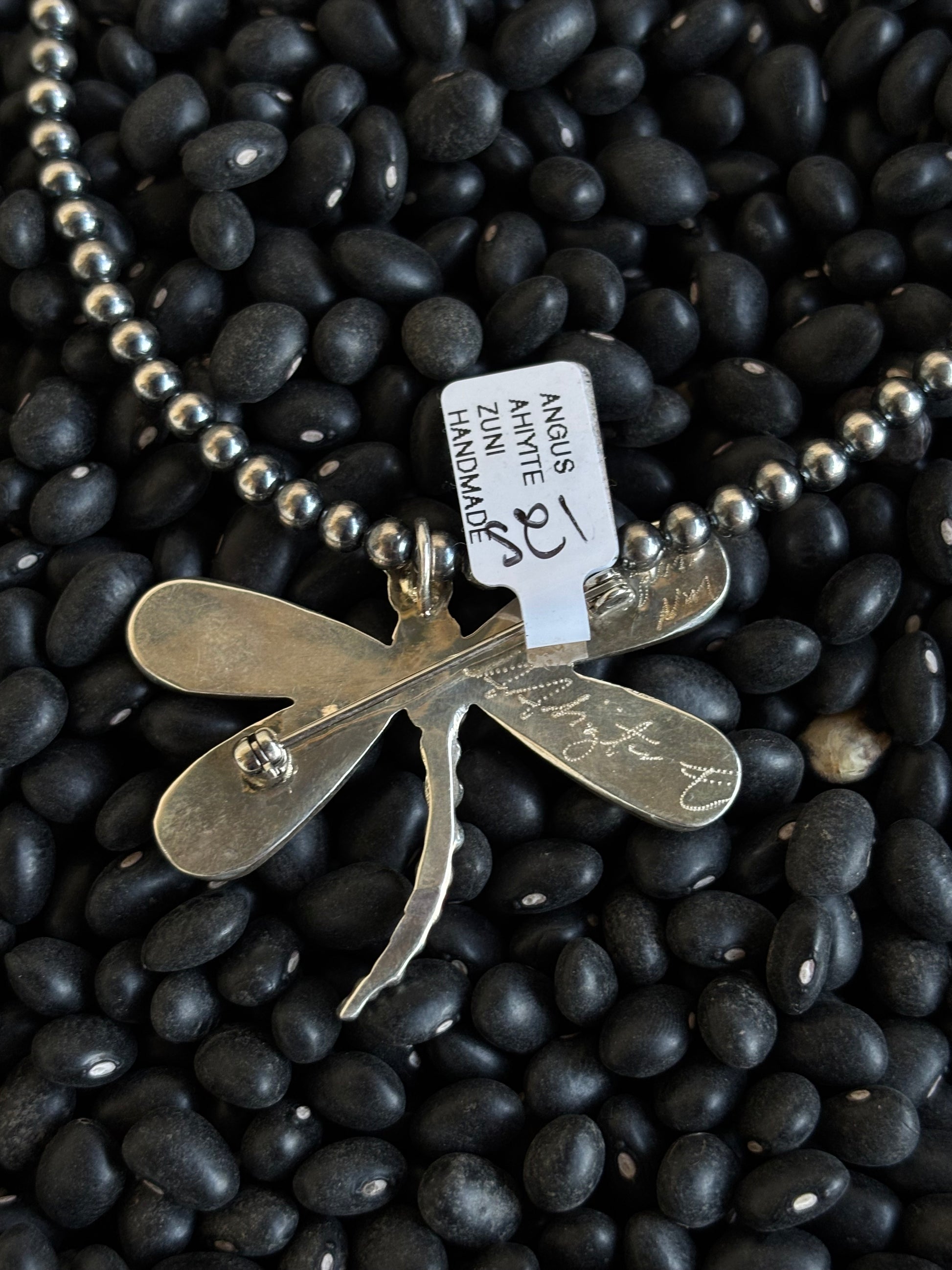 Angus Ahiyite Dragon Fly Pendant & Pin
