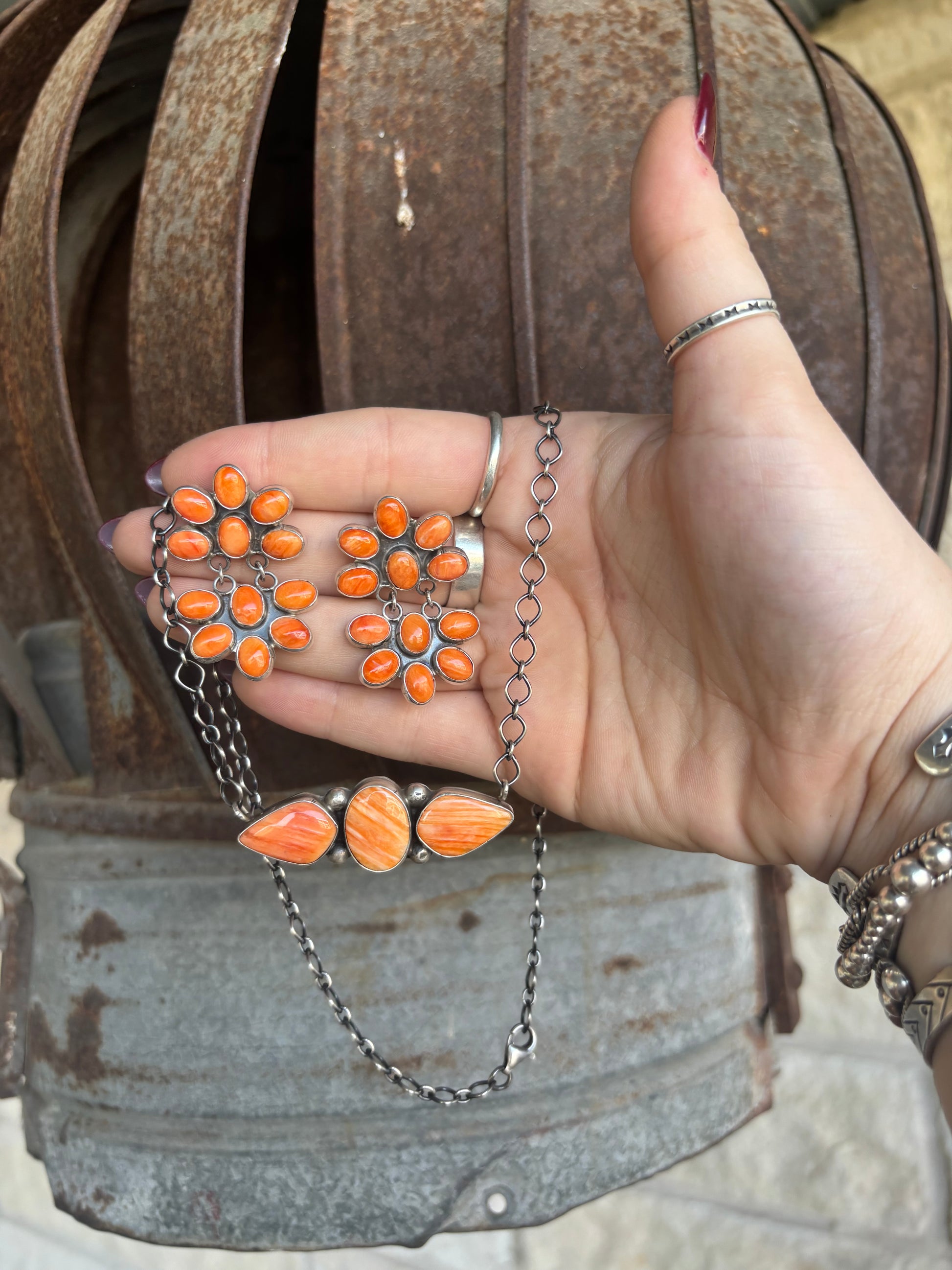 Jimmy Garcia Spiny Oyster Necklace