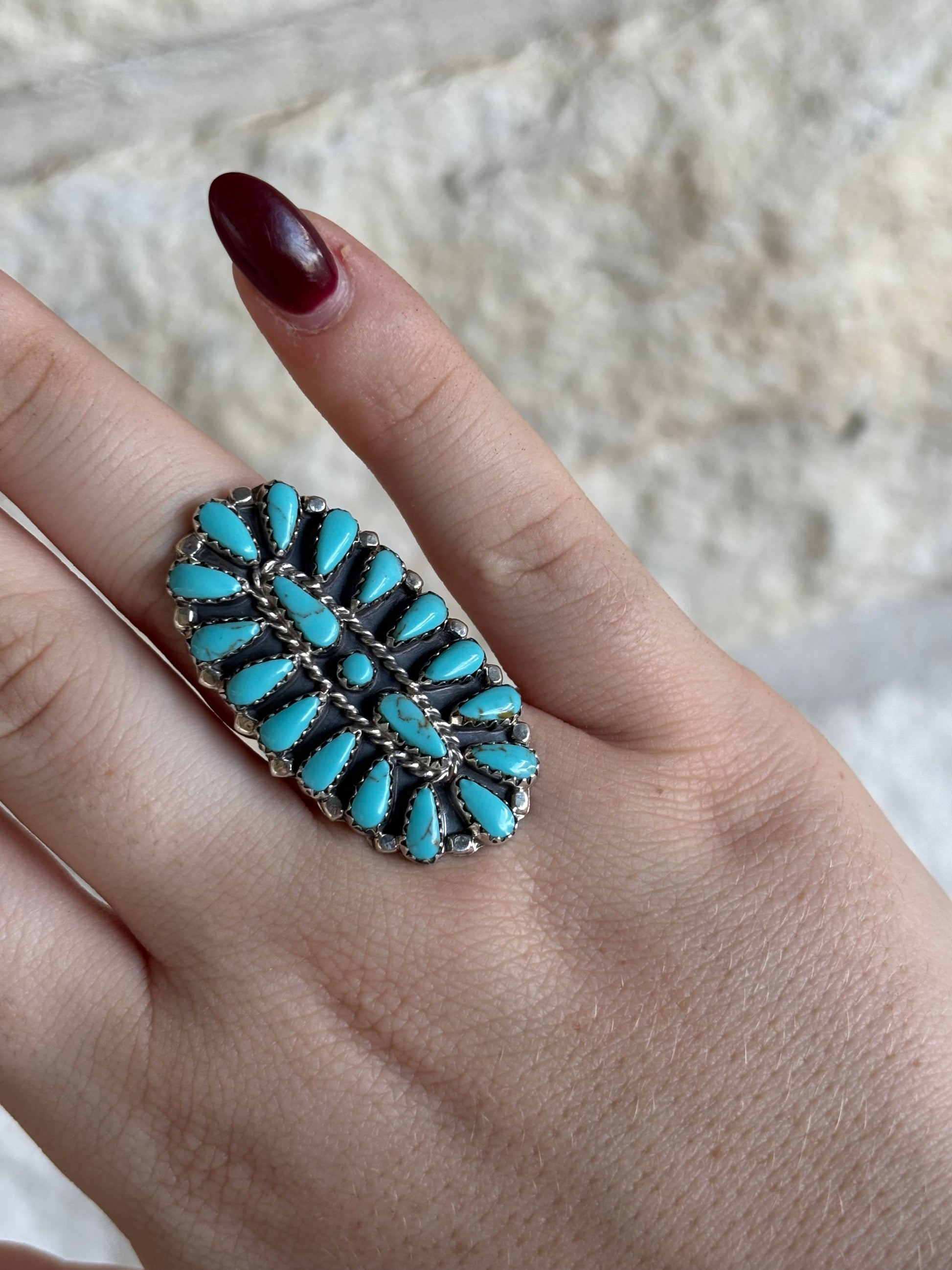 Myra Benally Cluster Ring Size 6.5