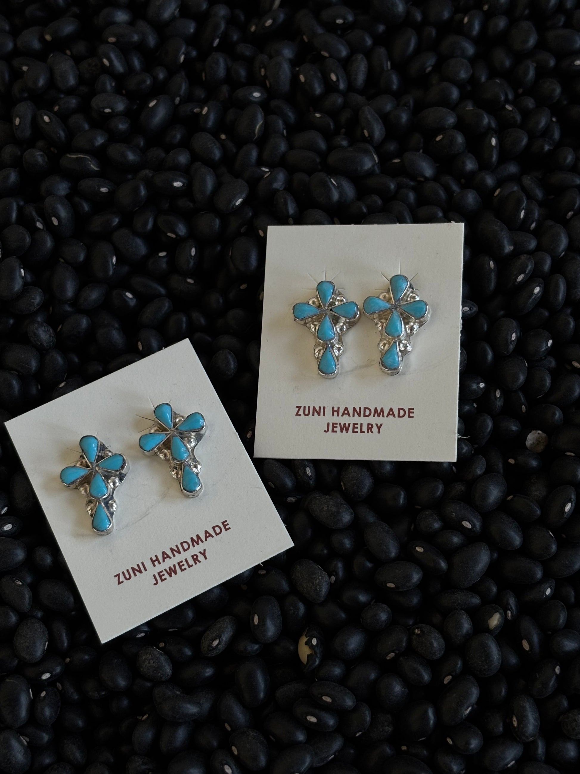 Pino Yunie Zuni Cross Earrings