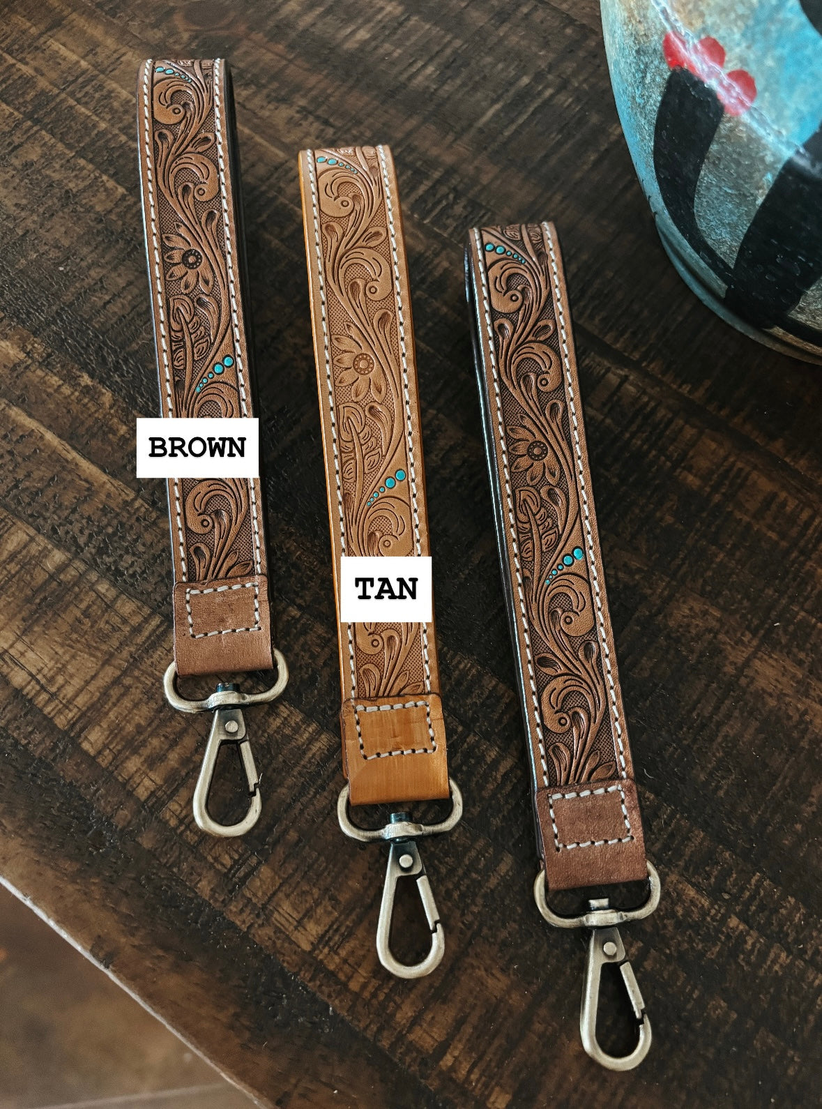 The Hand Tooled Key Fob