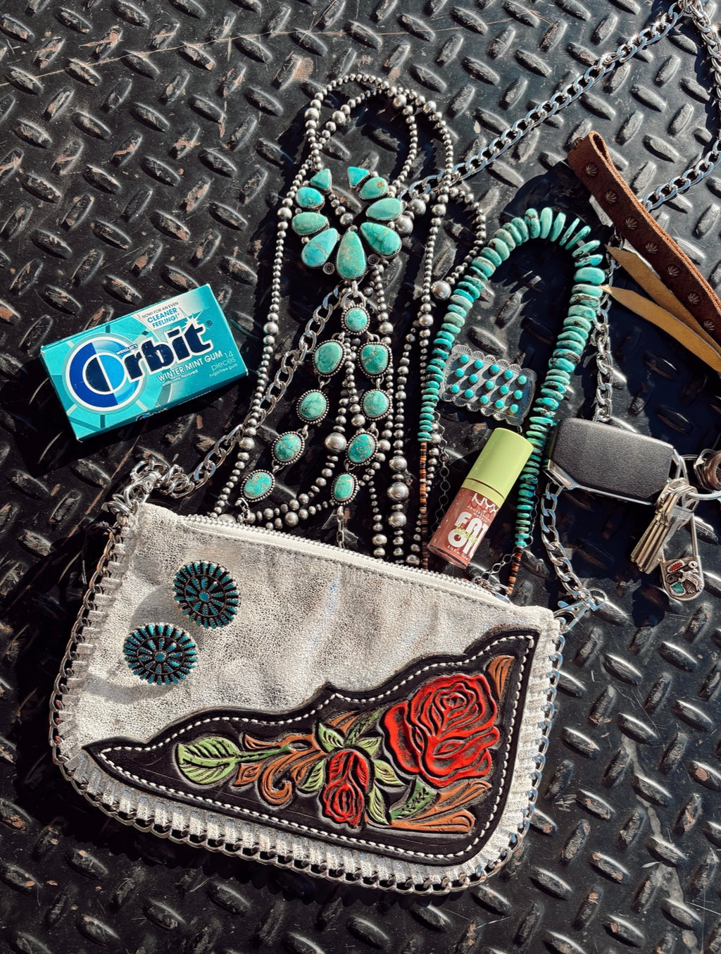 The Casino Purse/Wristlet - Silver