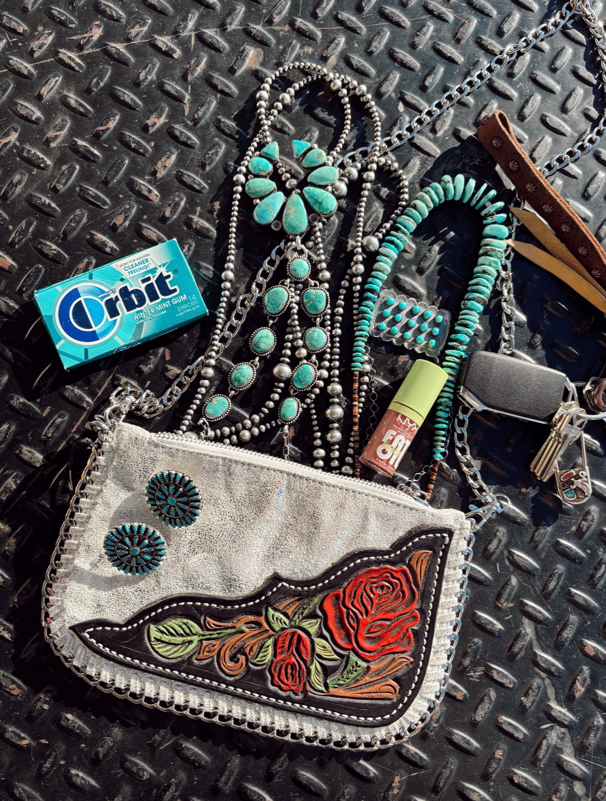 The Casino Purse/Wristlet - Silver