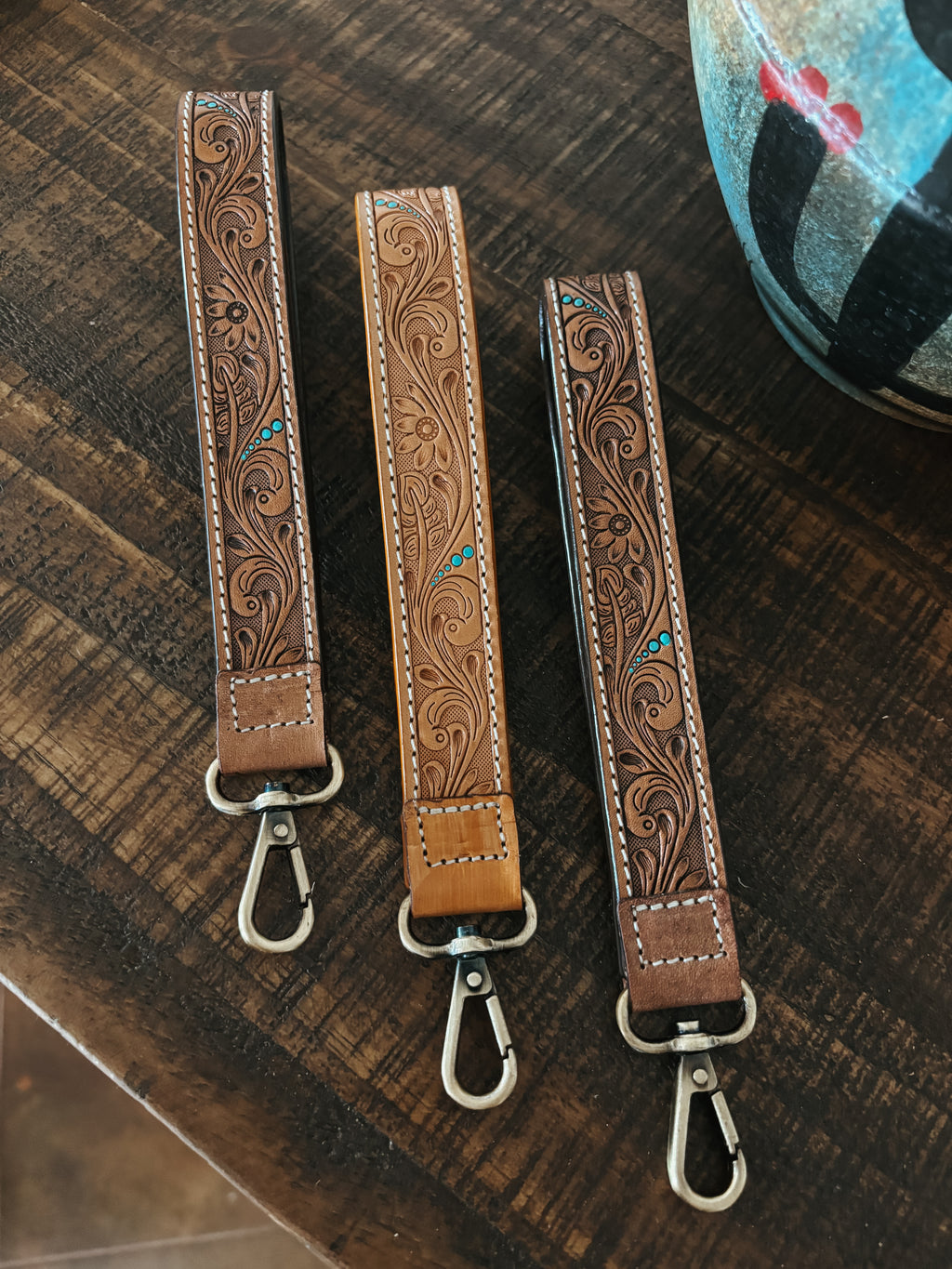 The Hand Tooled Key Fob