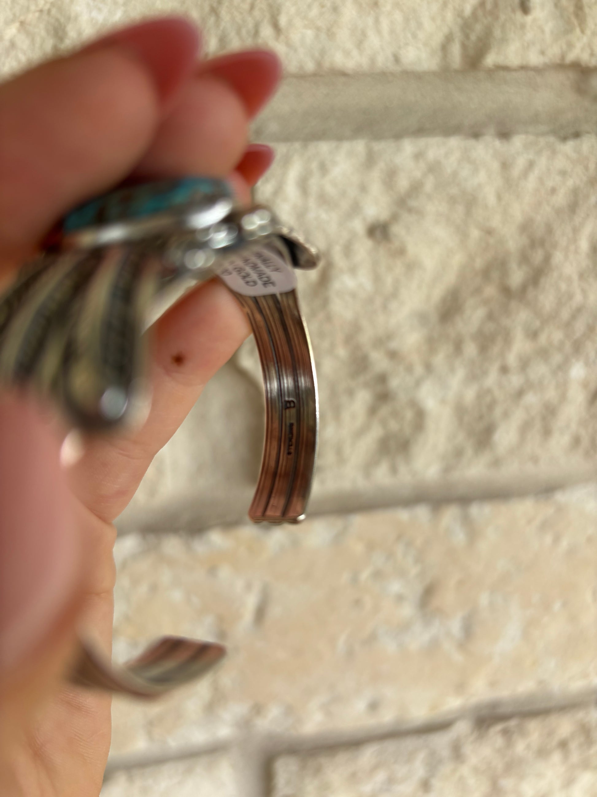 Daniel Benally Feather Cuff