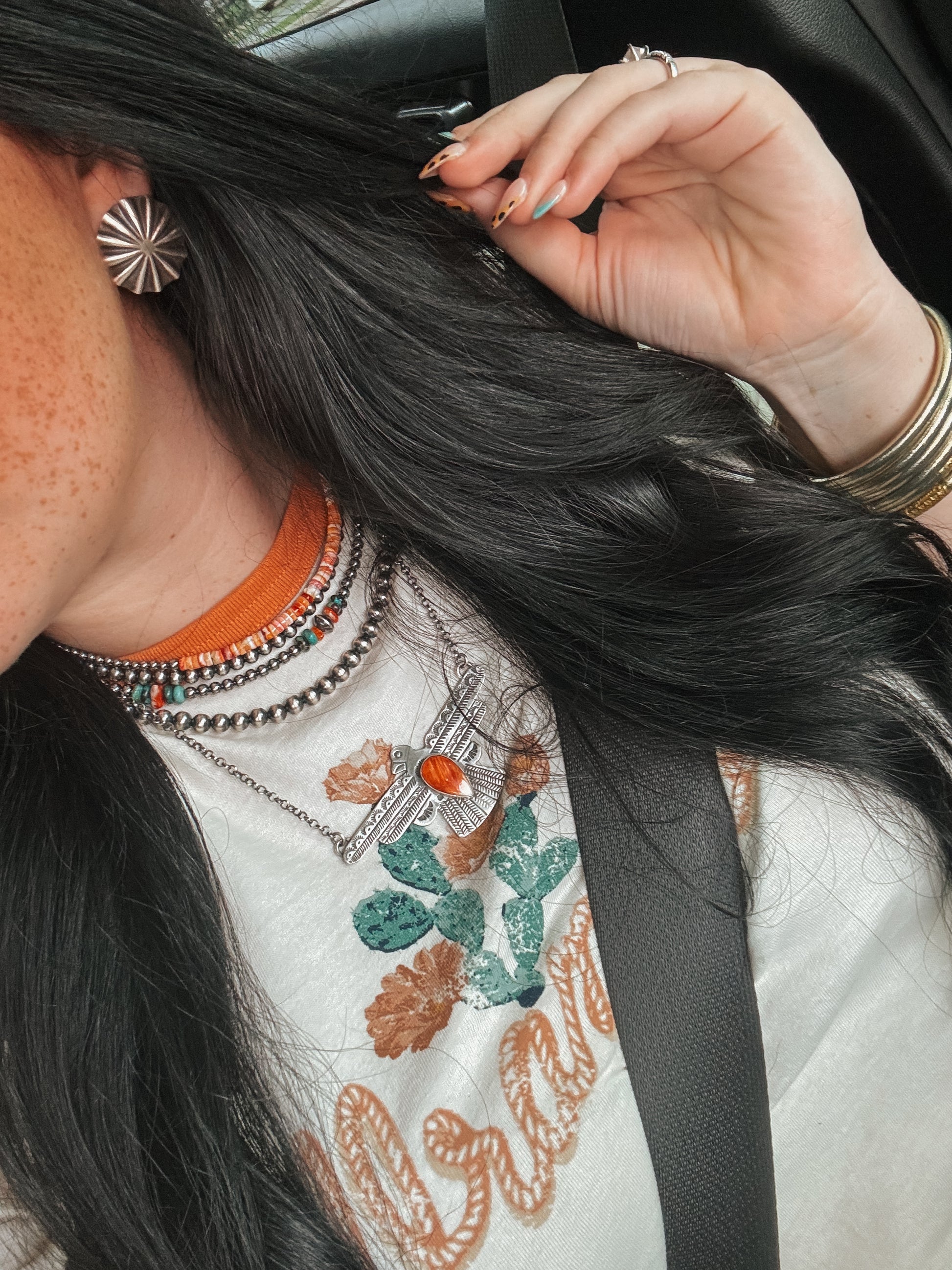 Spiny Osyter Thunderbird Necklace