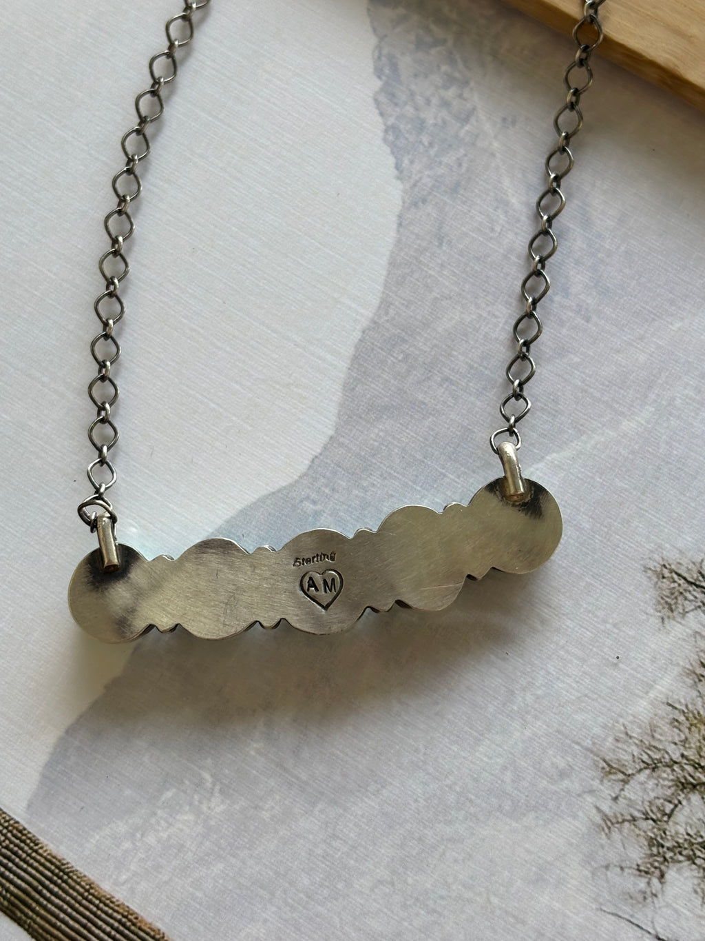 Antionette Mart Kingman Bar Necklace