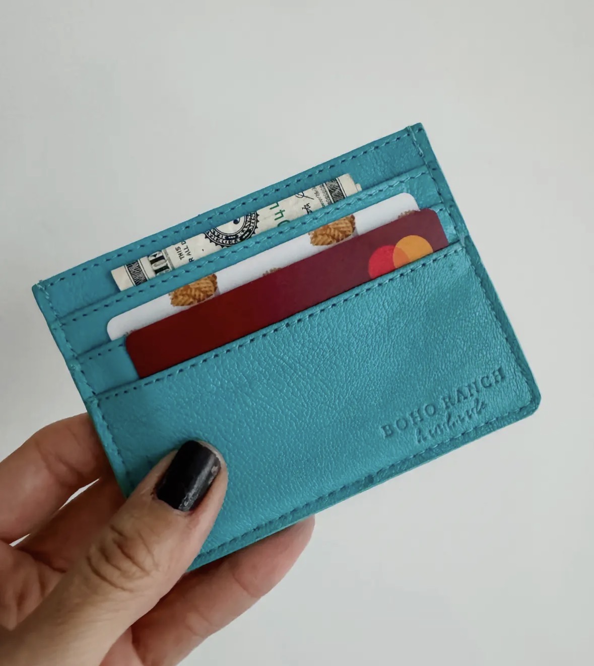 The Bootstitch Card Holder - TURQUOISE
