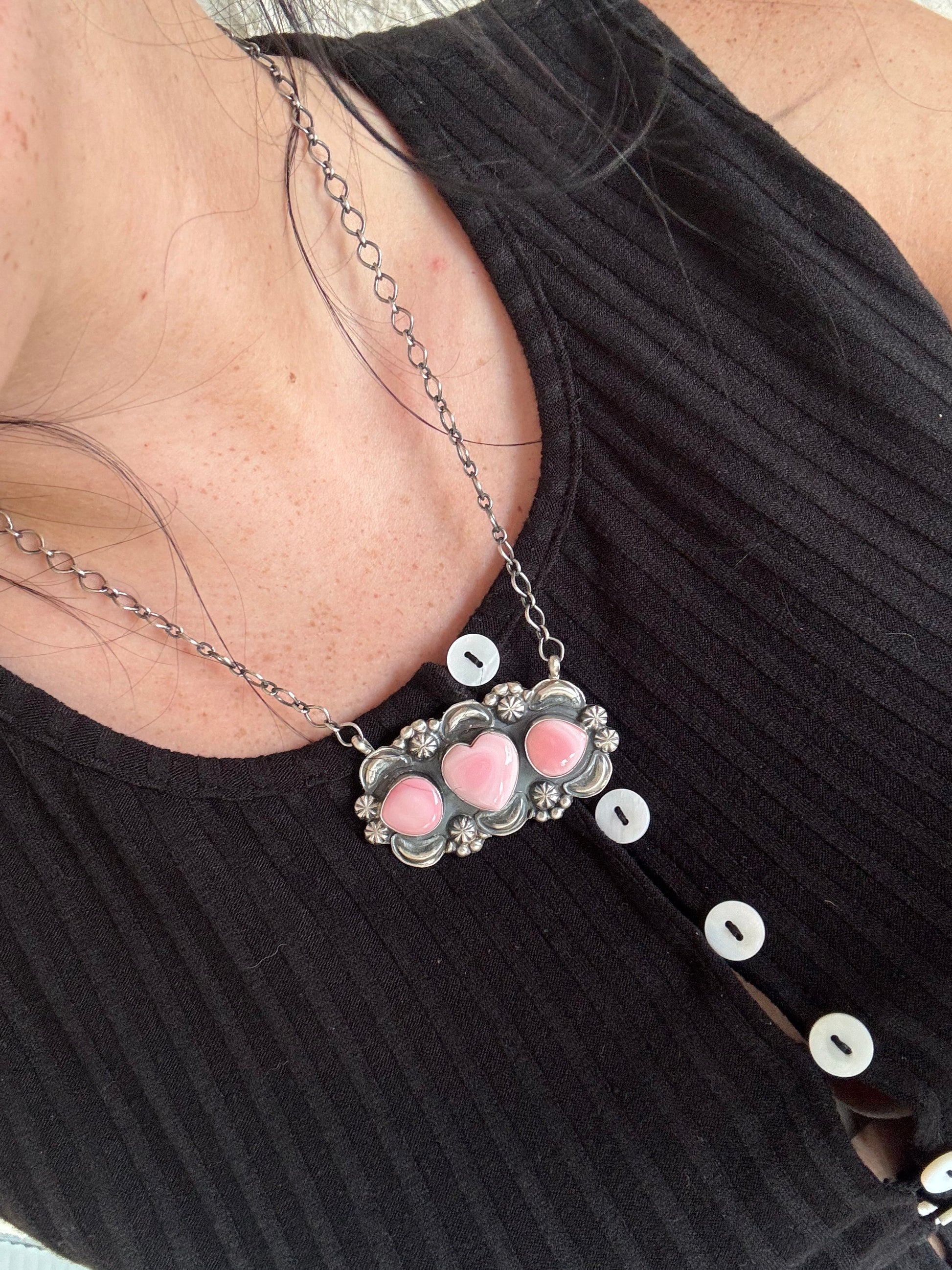 Lover Girl Pink Conch Necklace