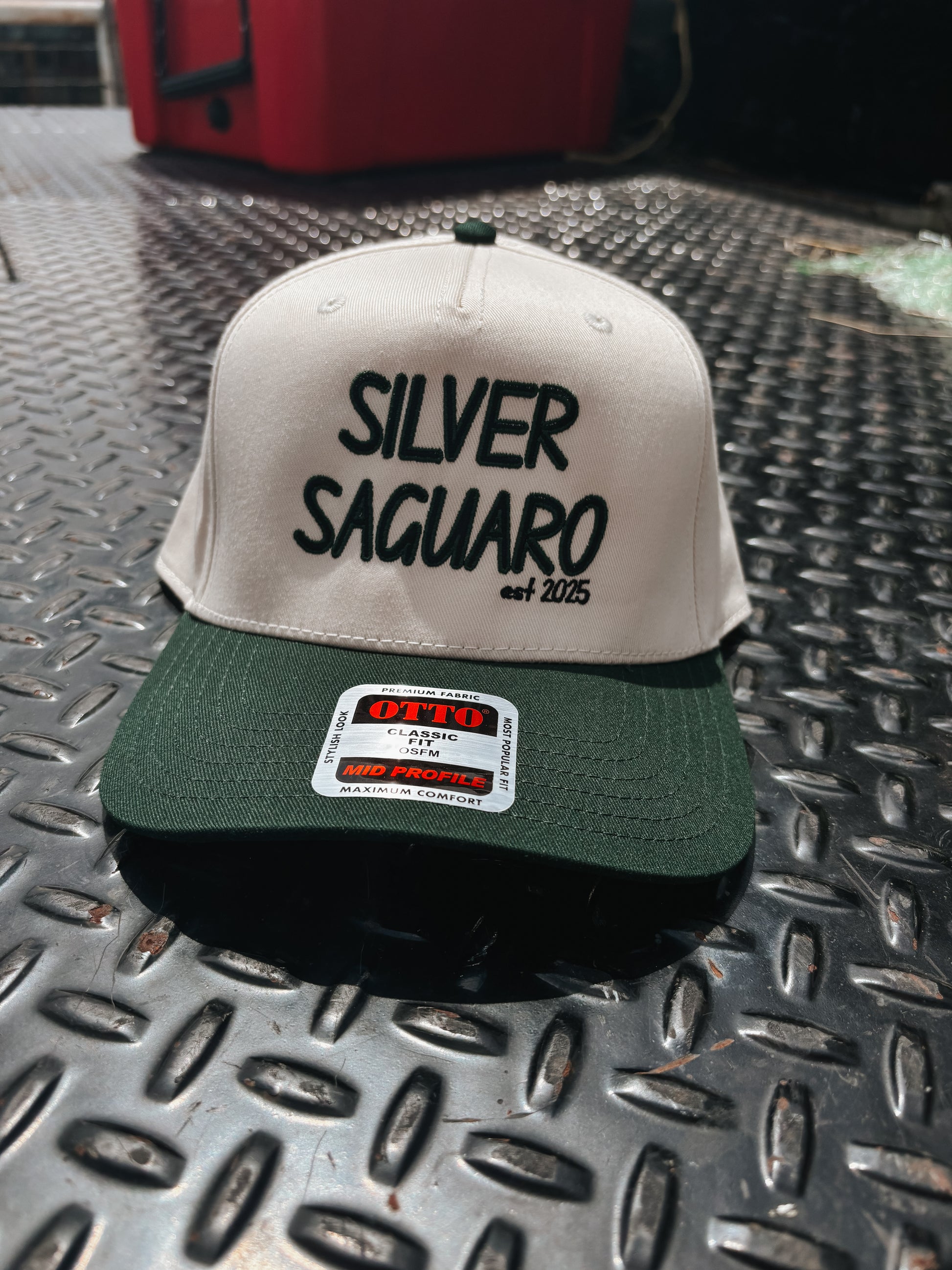 Silver Saguaro Trucker - Green & Natural