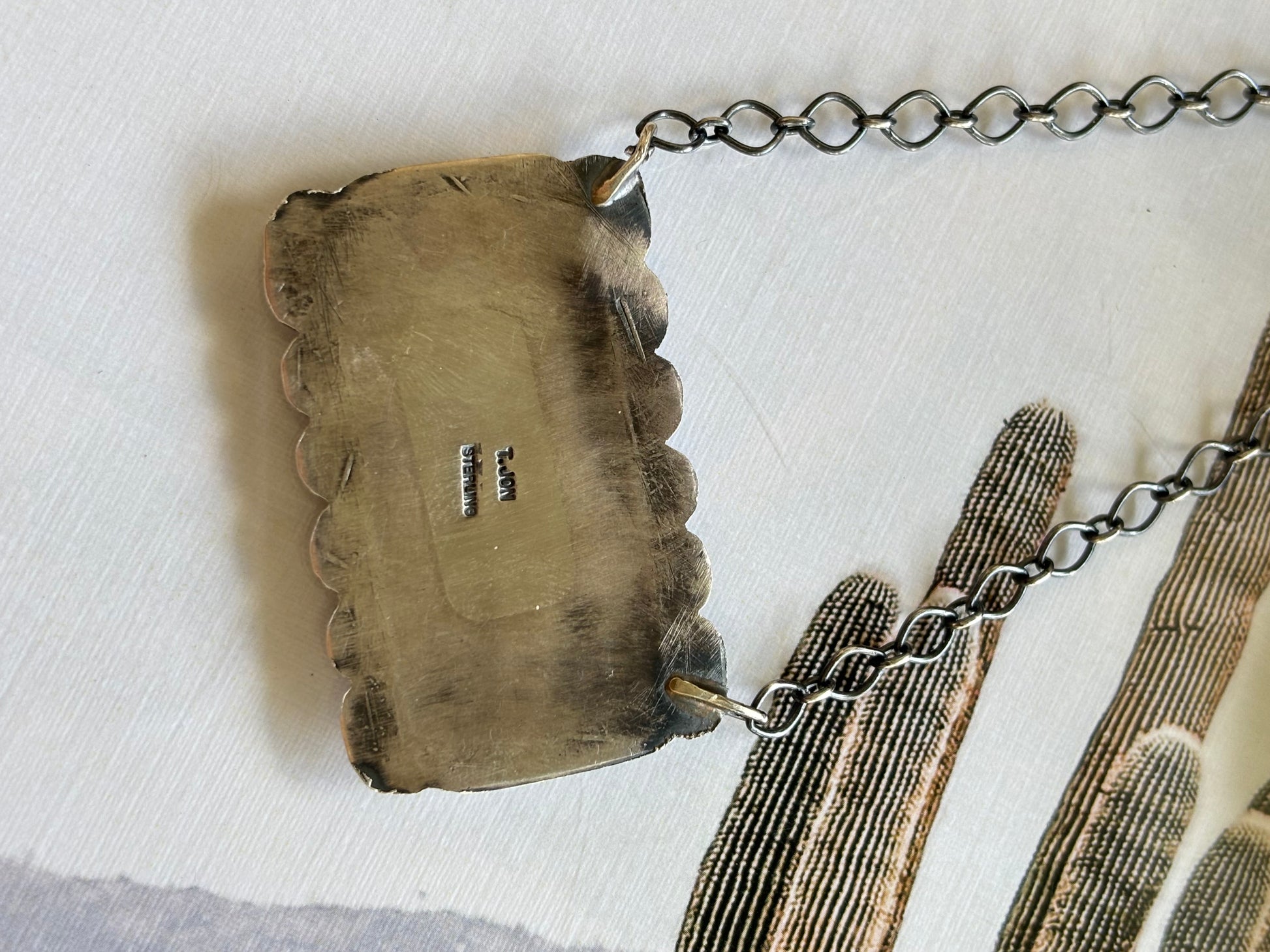 Tillie John Kingman Bar Necklace