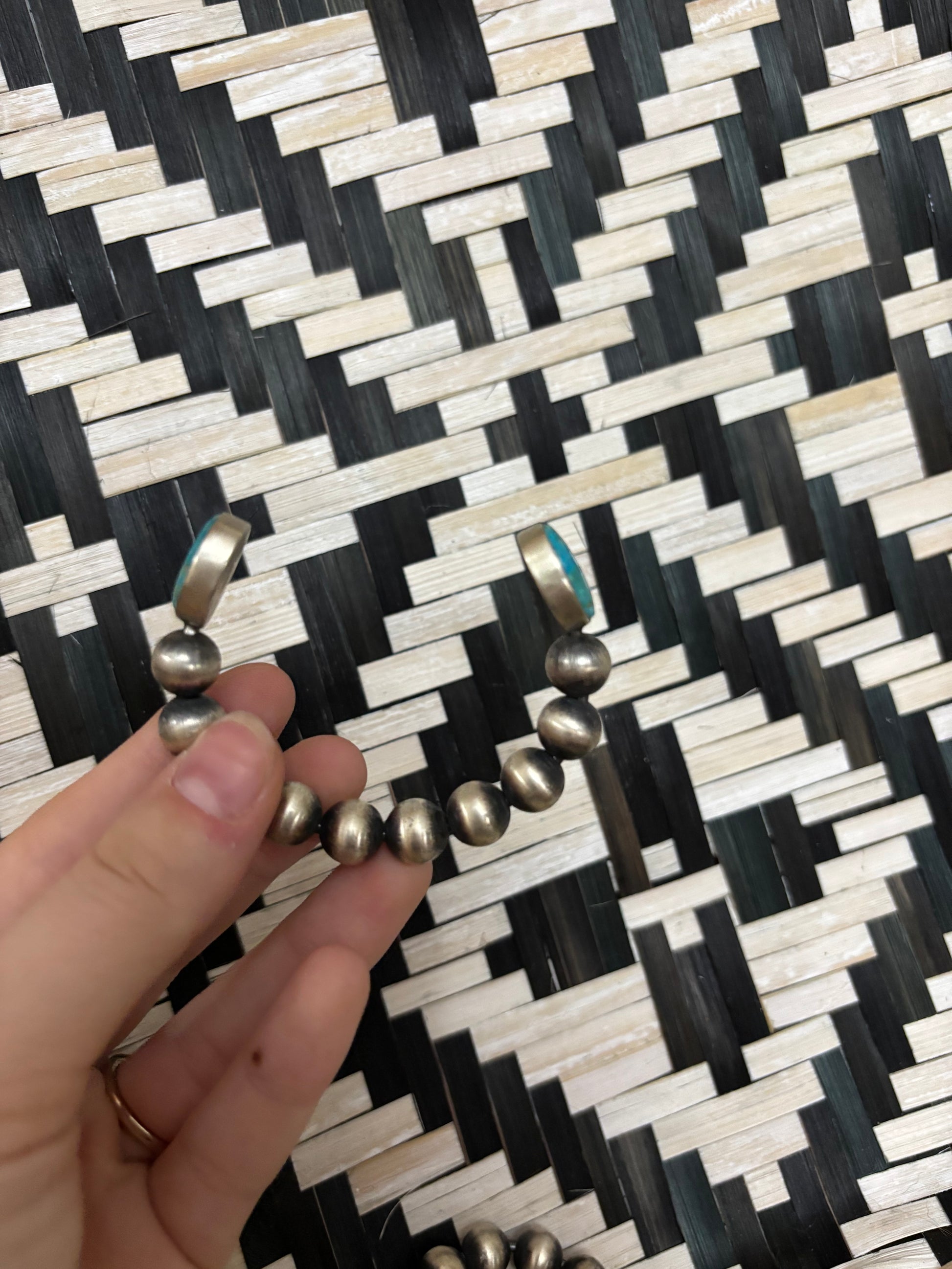 Kingman & Sterling Pearl Open Face Cuff