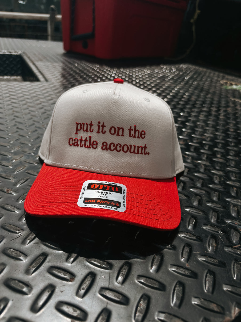 Put It On The Cattle Account Trucker - Red