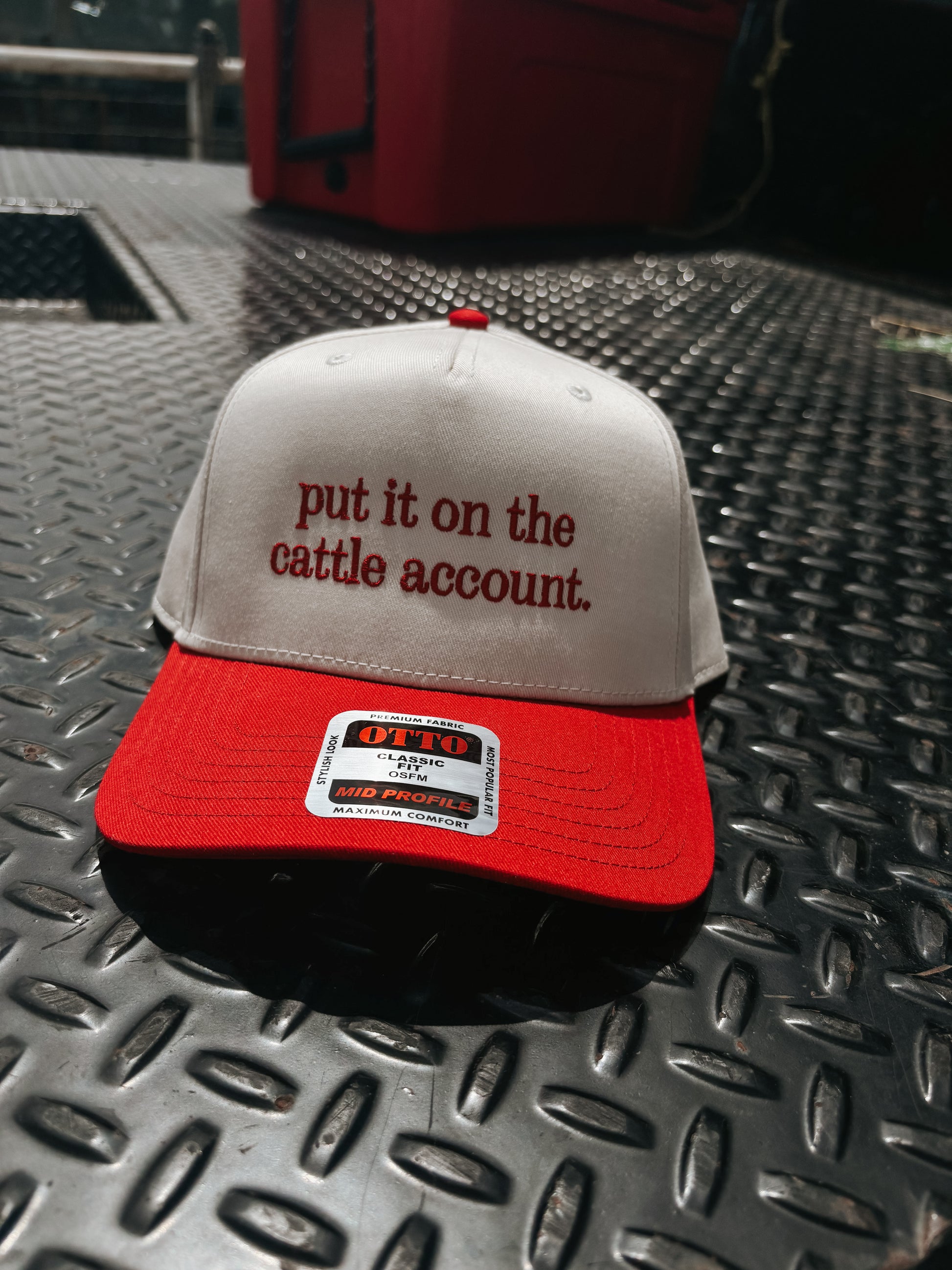 Put It On The Cattle Account Trucker - Red