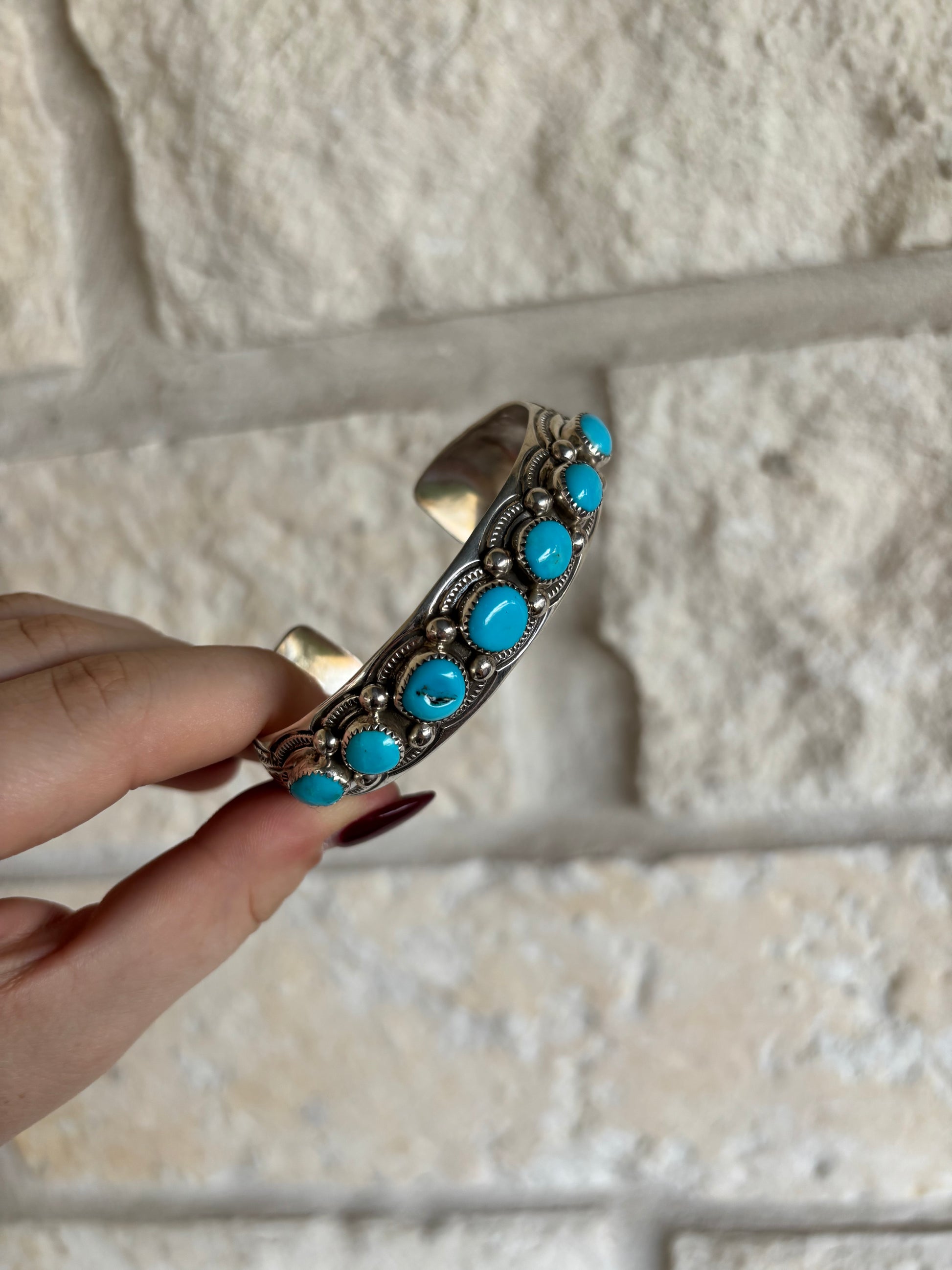 Grace Silver Kingman Cuff