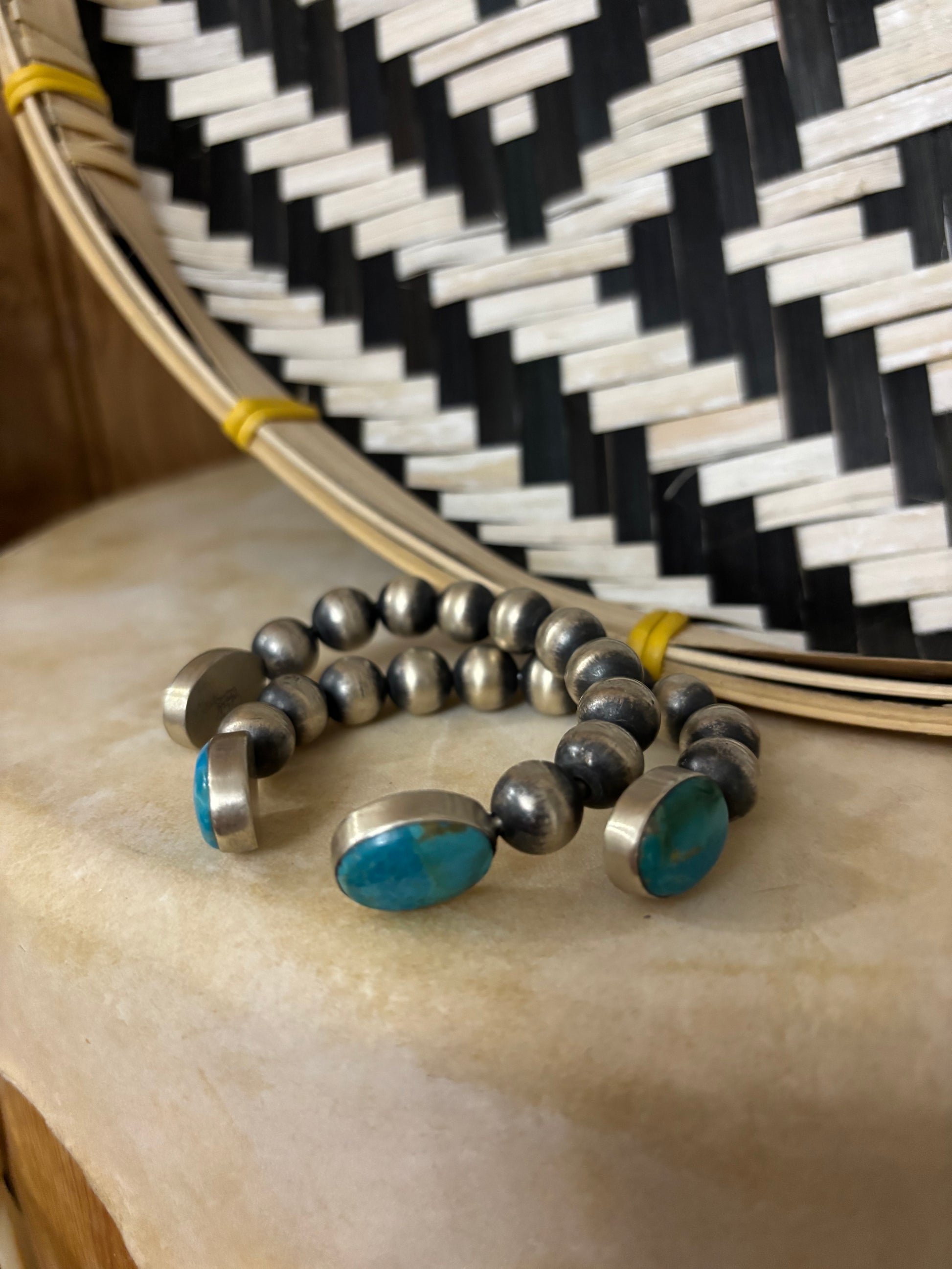 Kingman & Sterling Pearl Open Face Cuff