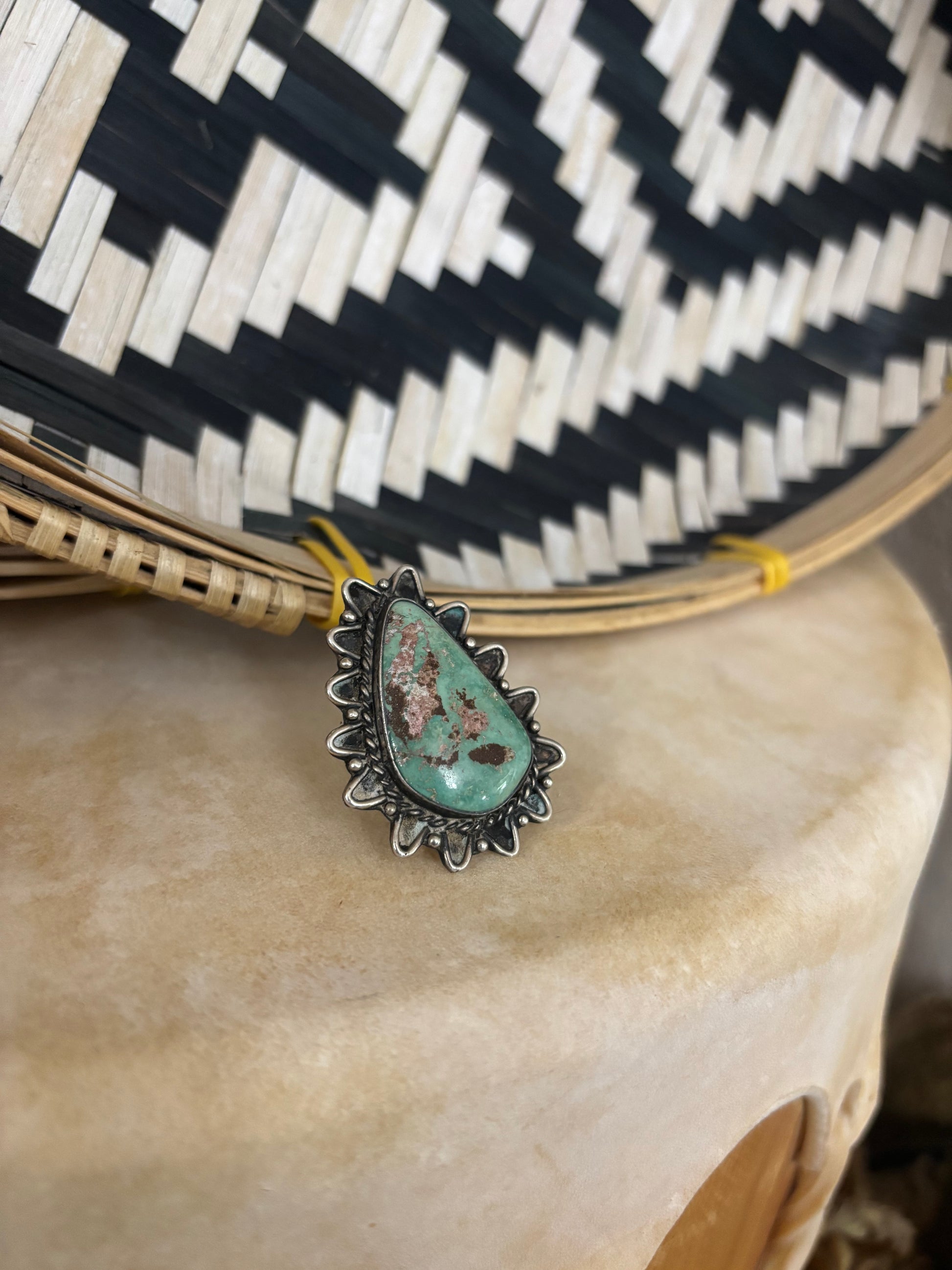 Old Pawn Turquoise Ring size 5.5