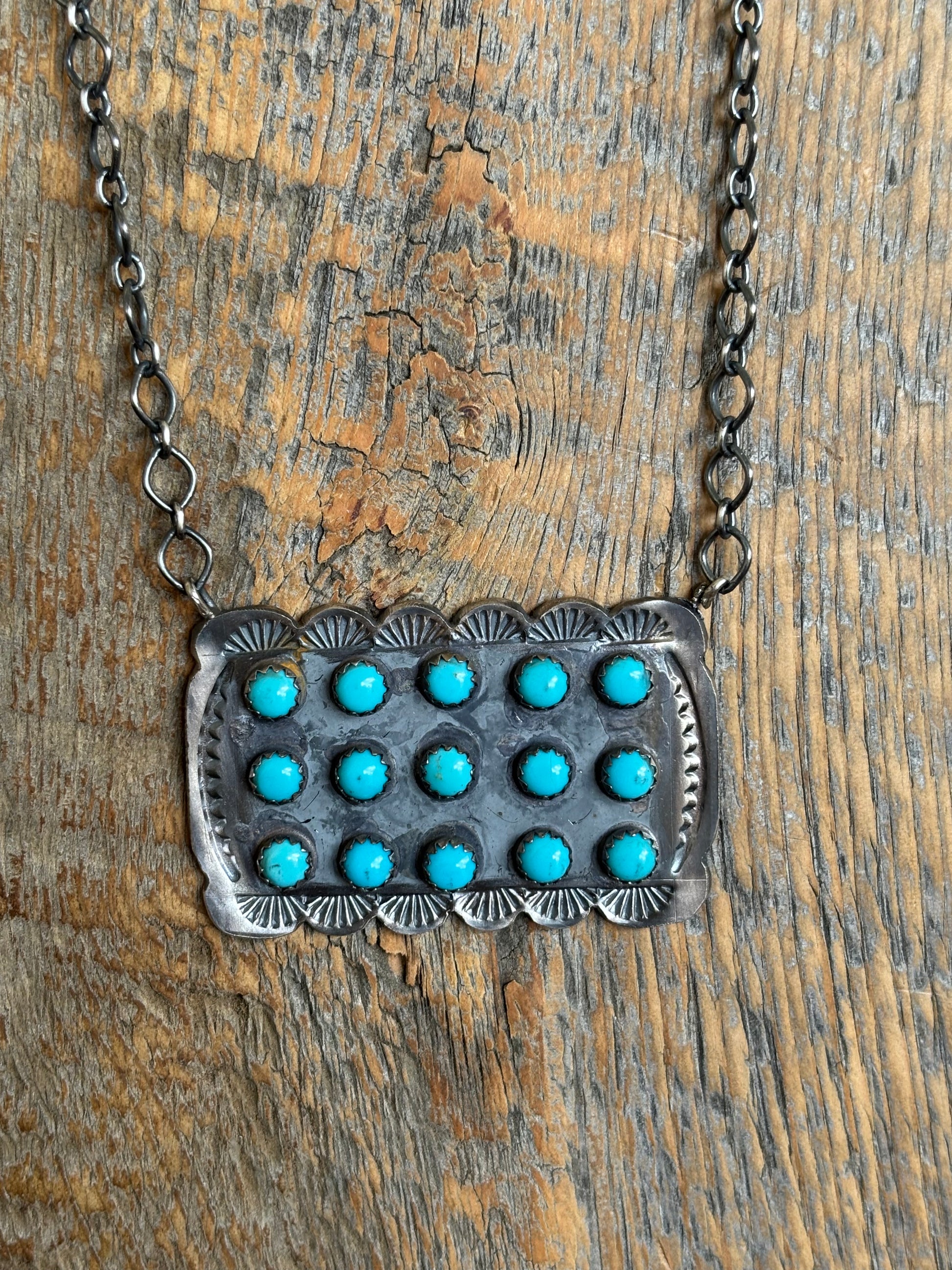 Tillie John Kingman Bar Necklace