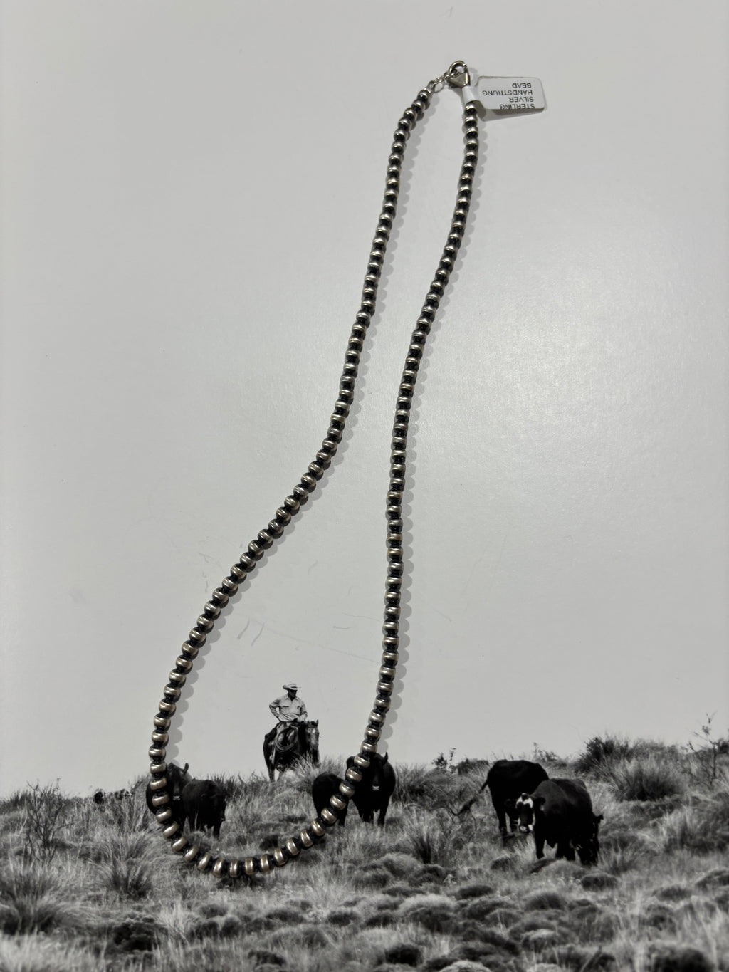 18” 4 MM Sterling Silver Pearl Necklace