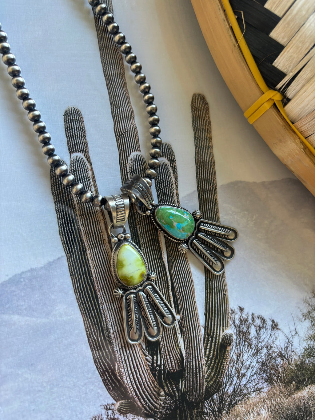 Maria Benally Feather Pendants