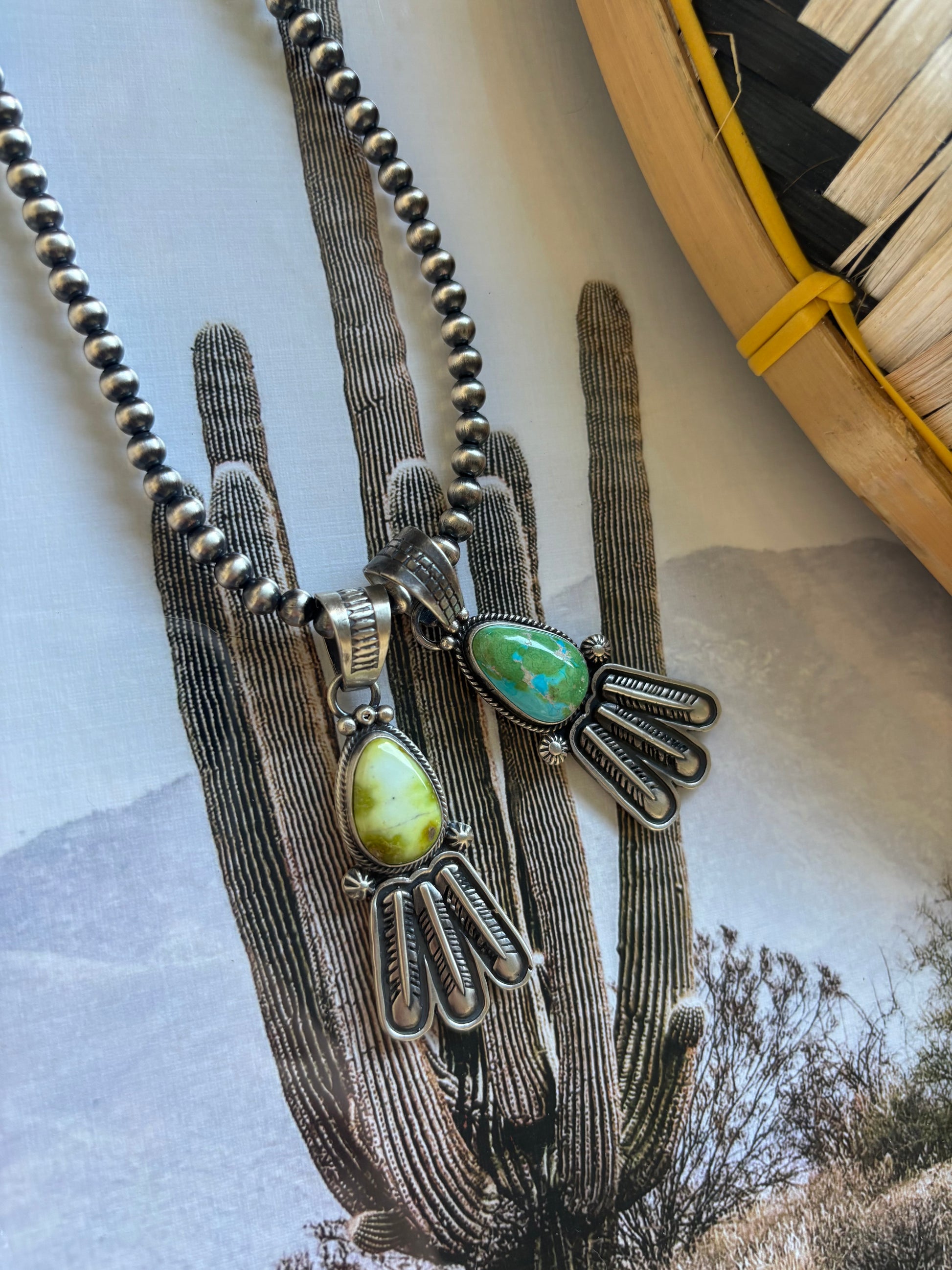 Maria Benally Feather Pendants