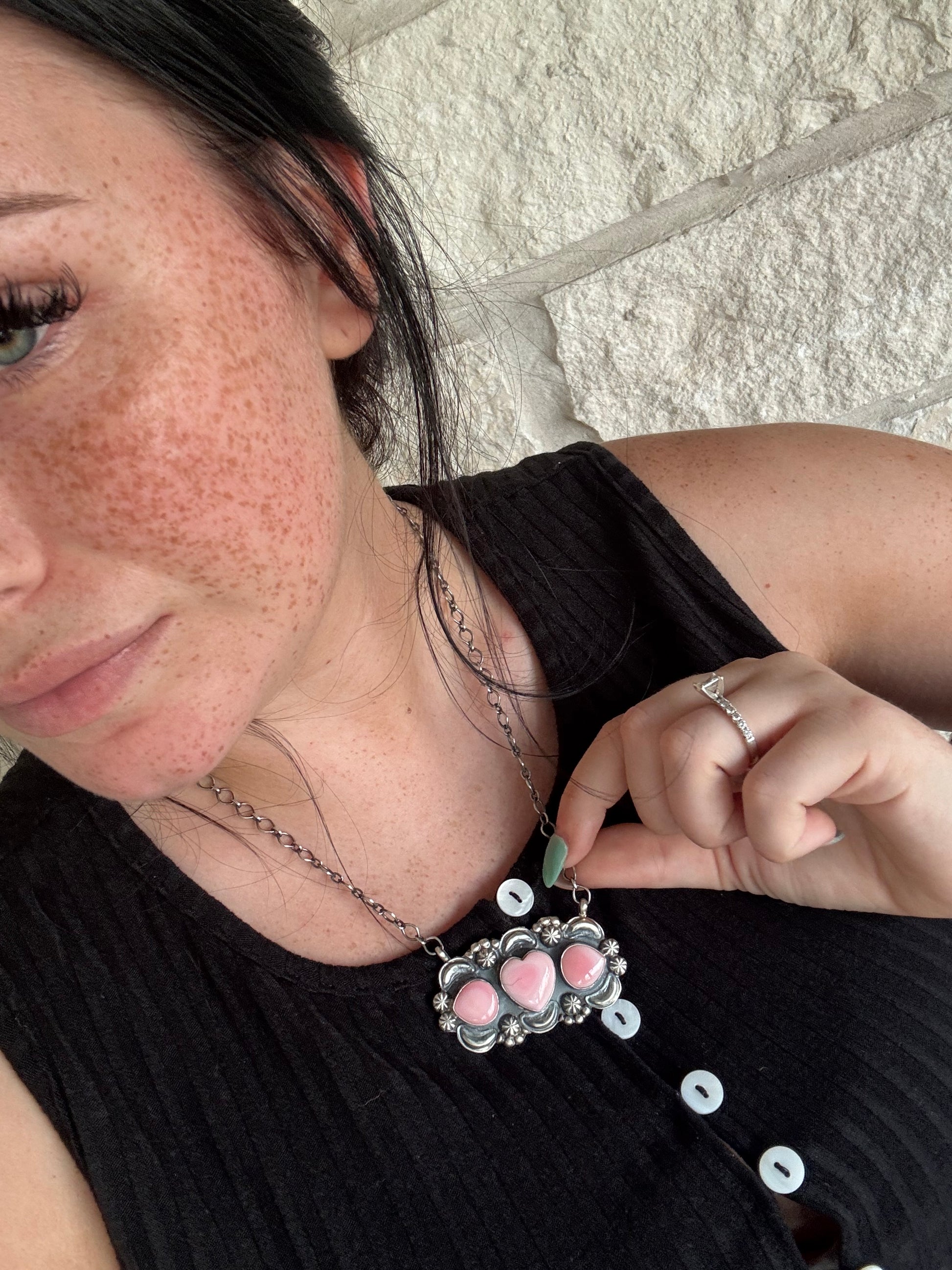 Lover Girl Pink Conch Necklace