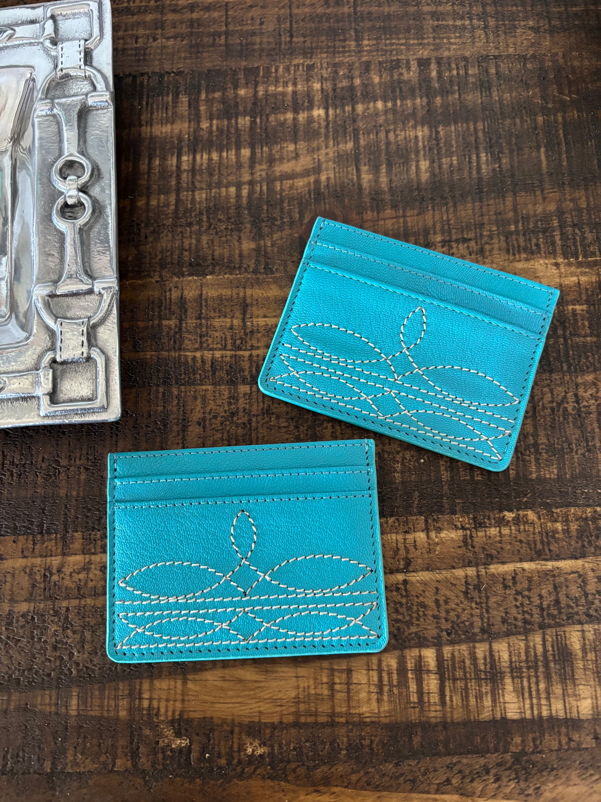 The Bootstitch Card Holder - TURQUOISE