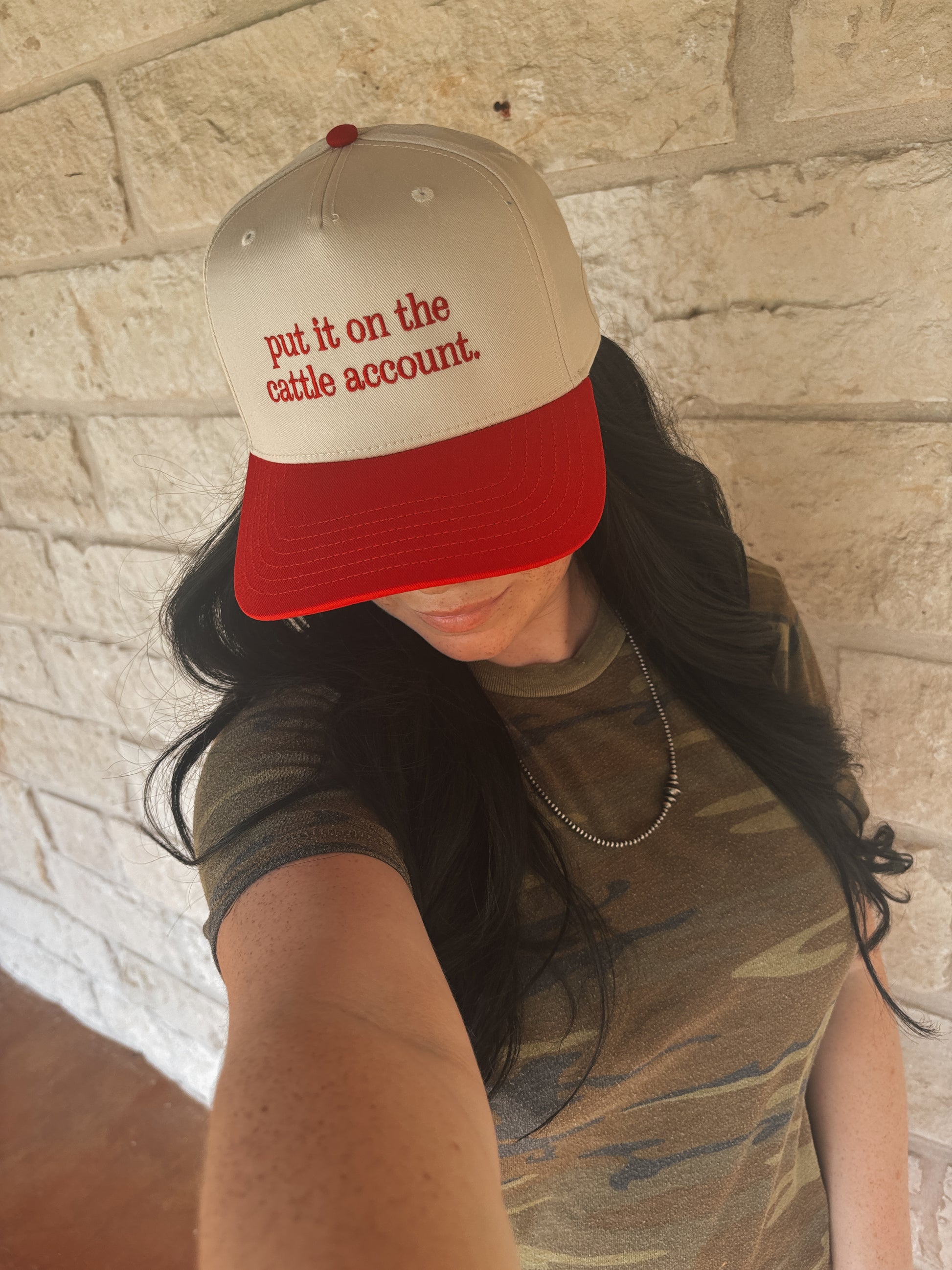 Put It On The Cattle Account Trucker - Red