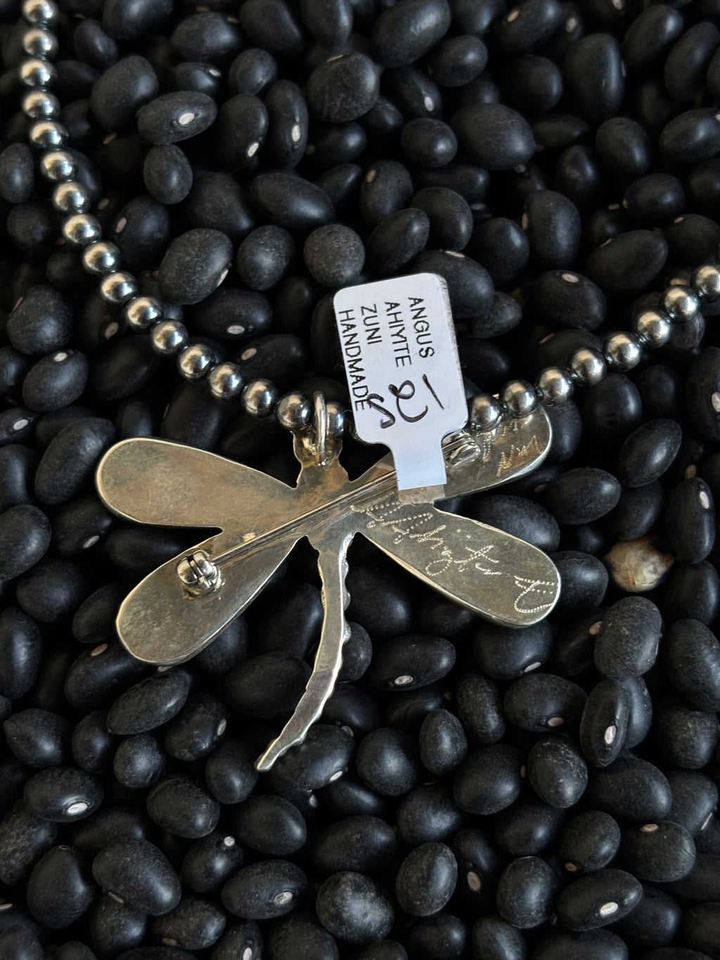 Angus Ahiyite Dragon Fly Pendant & Pin