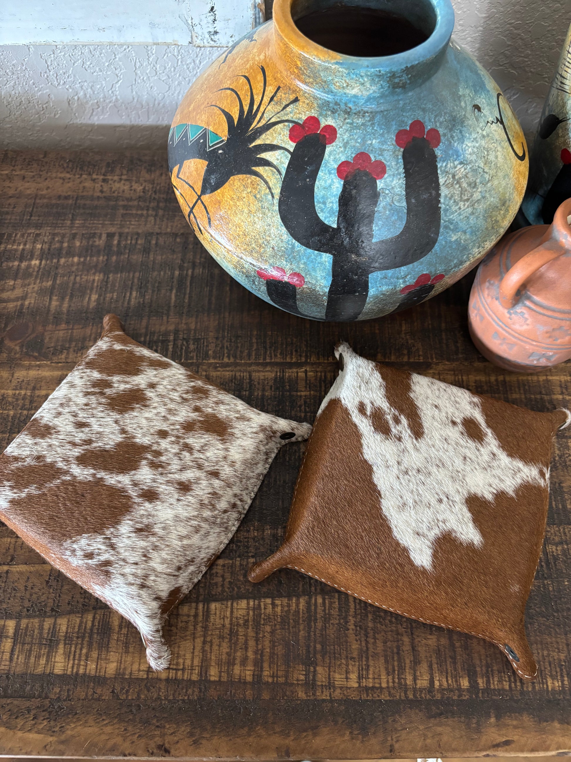 The Cowhide Catchall Tray
