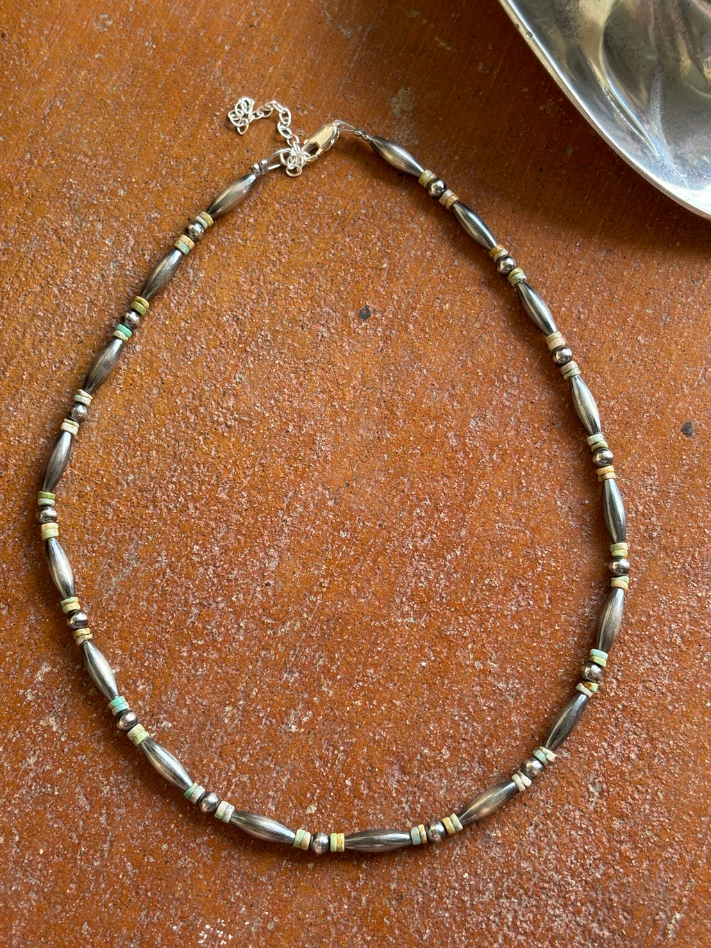 Turquoise & Torpedo Pearl Necklace