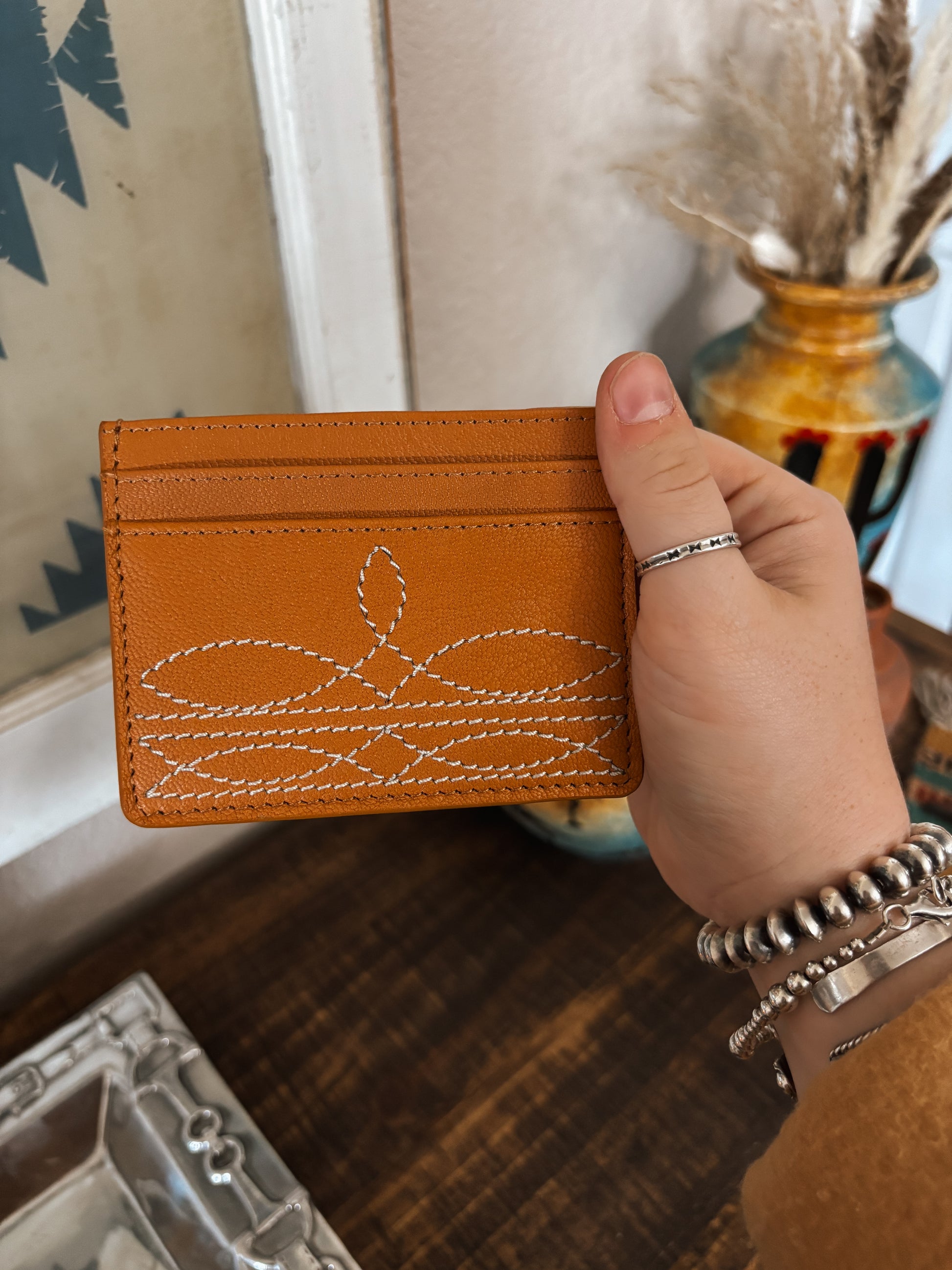 The Bootstitch Card Holder - TAN