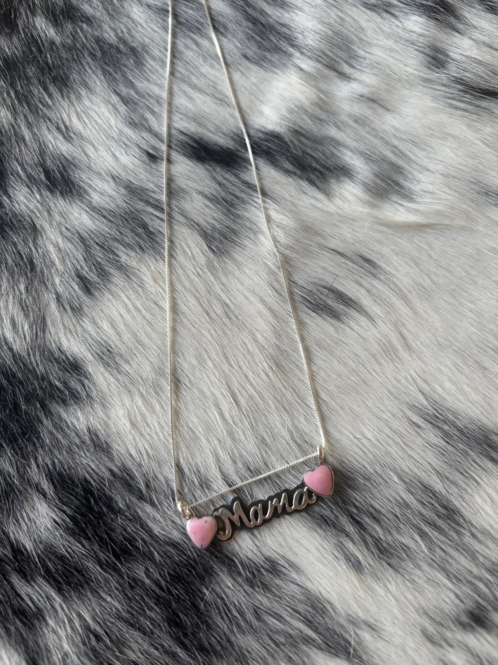 Pink Conch Mama Necklace