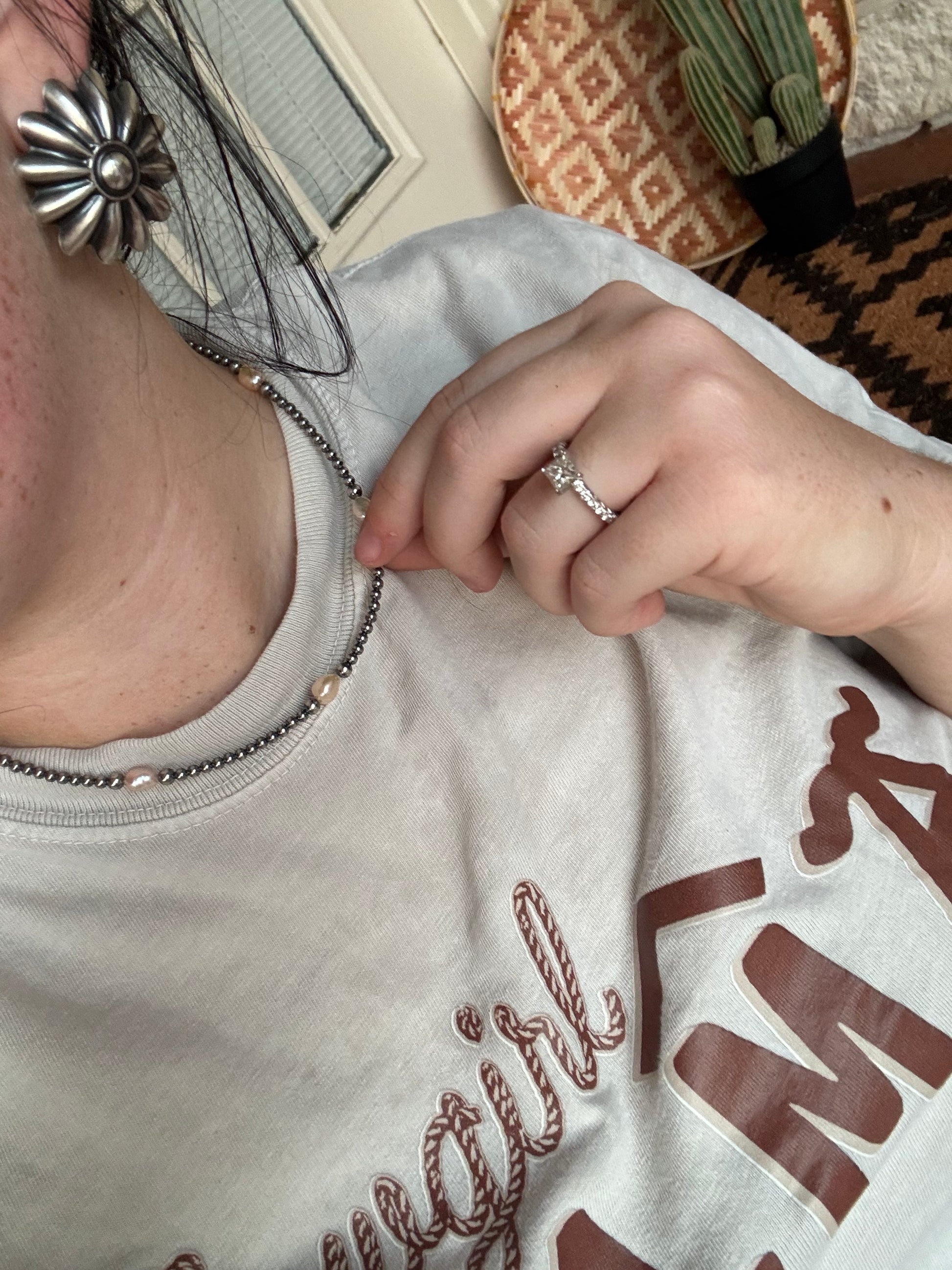 Fresh Water & Sterling Pearl Necklace