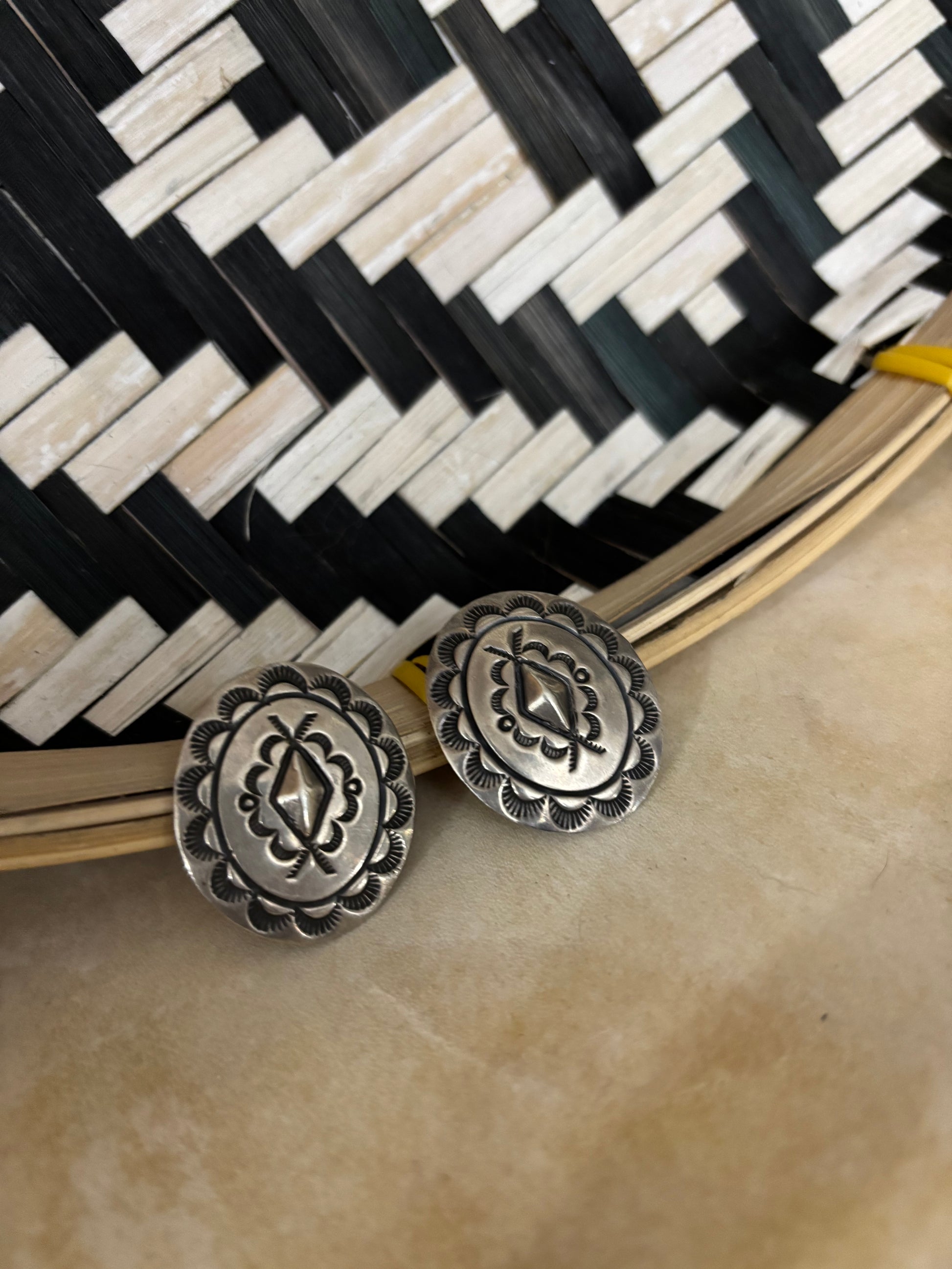 The Sterling Concho Studs